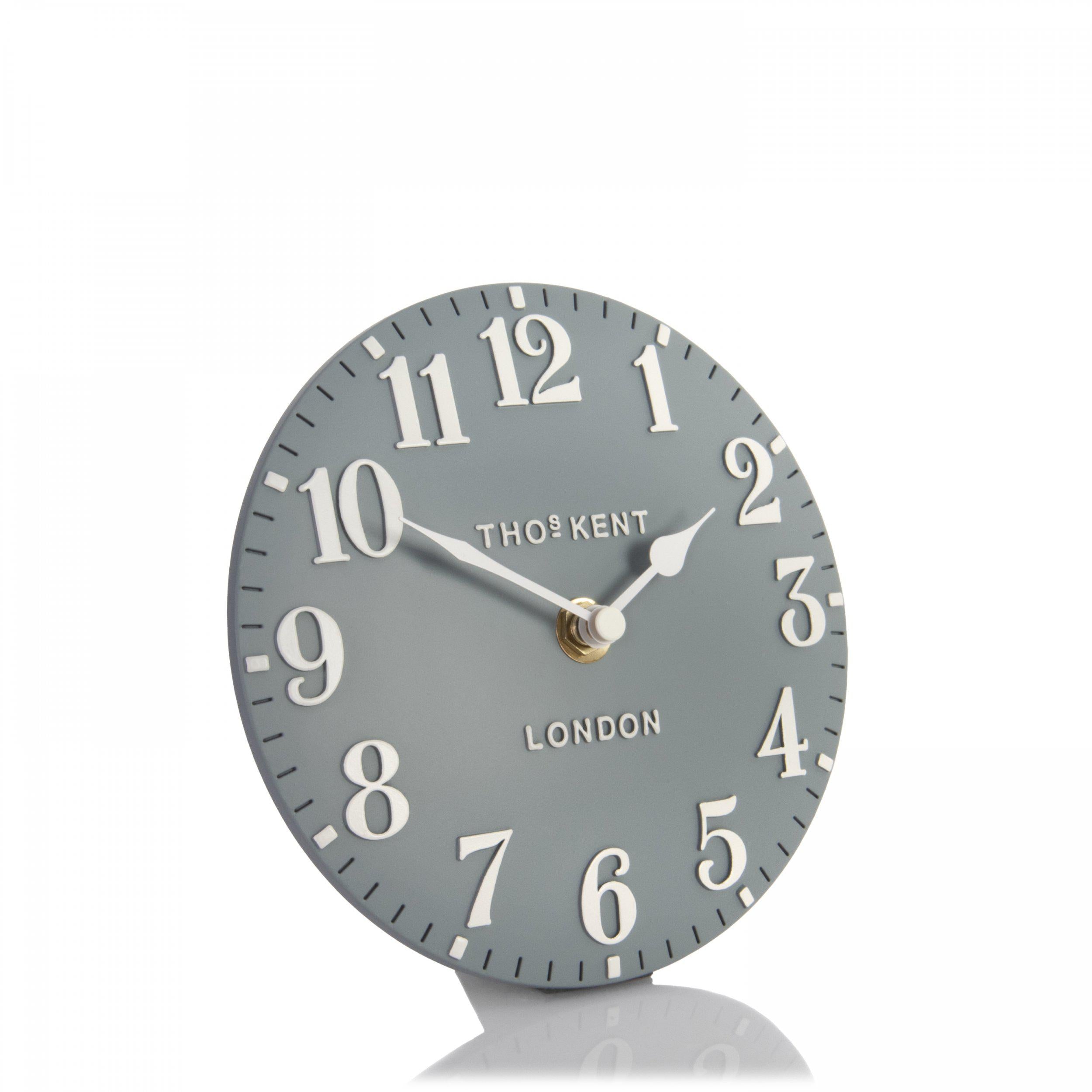 Arabic Mantel Clock in Flax Blue - Flax Blue