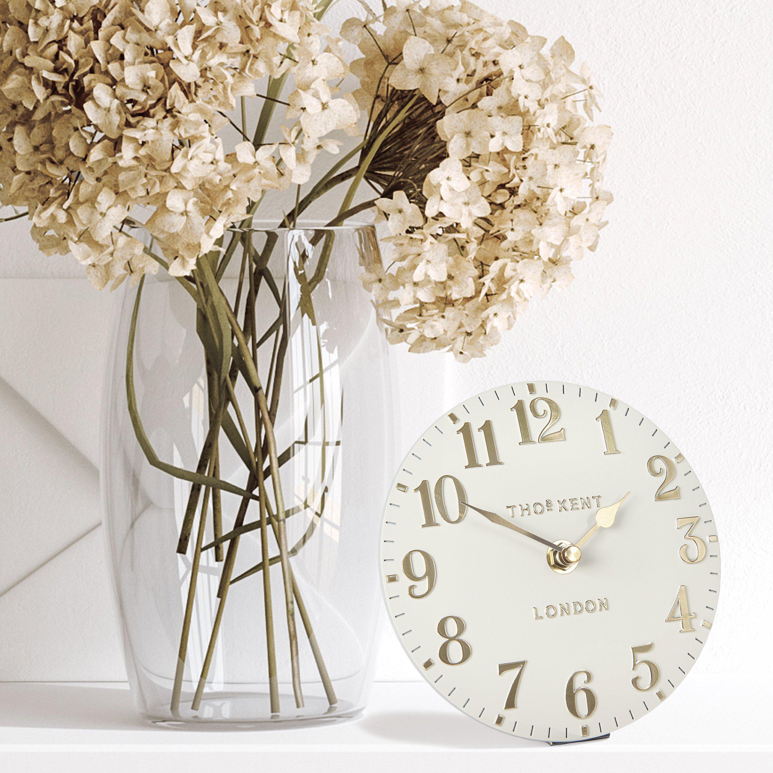 Arabic Mantel Clock in Oatmeal - Oatmeal