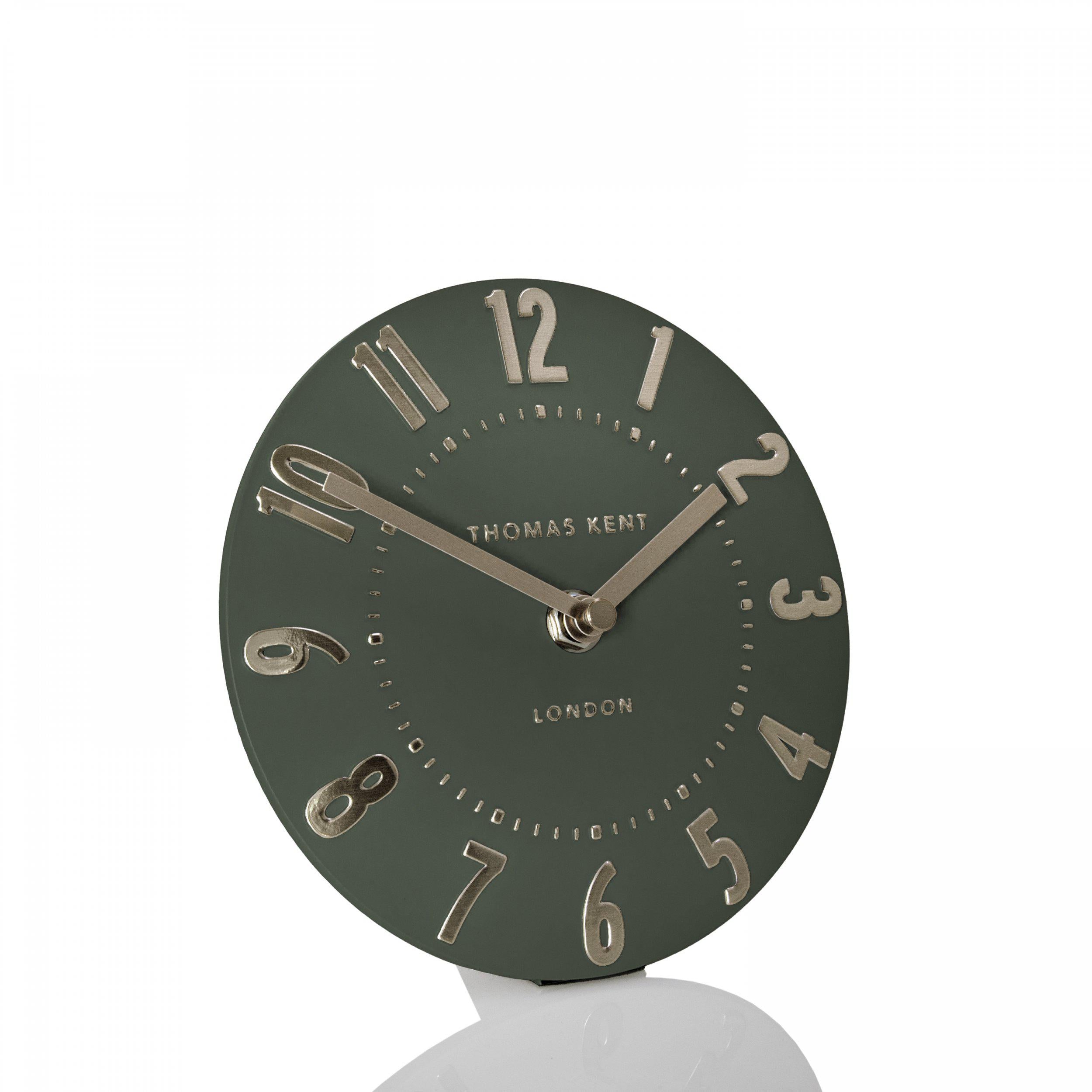 Mulberry Mantel Clock in Olive Green - Olive Green