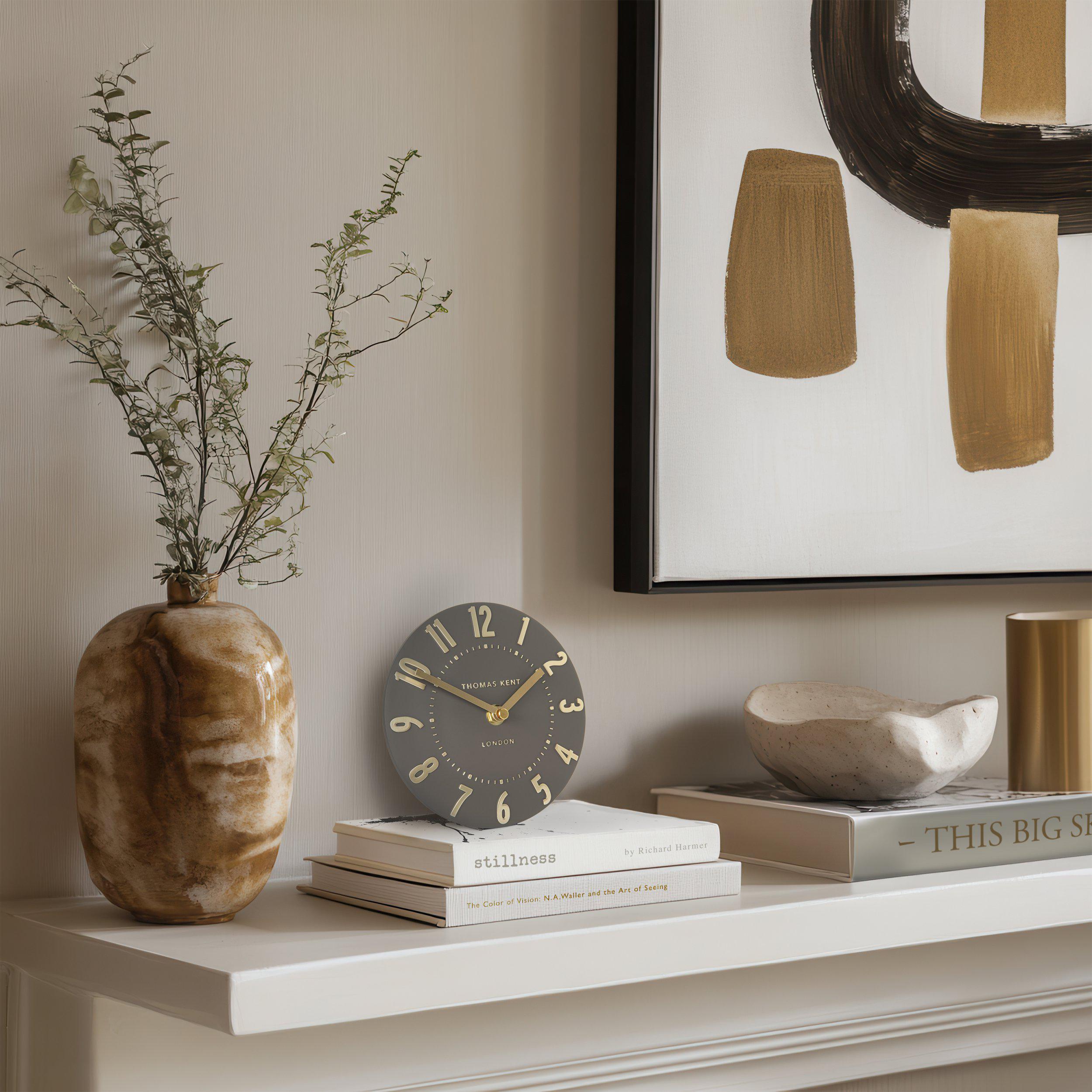 Mulberry Mantel Clock in Espresso - Espresso