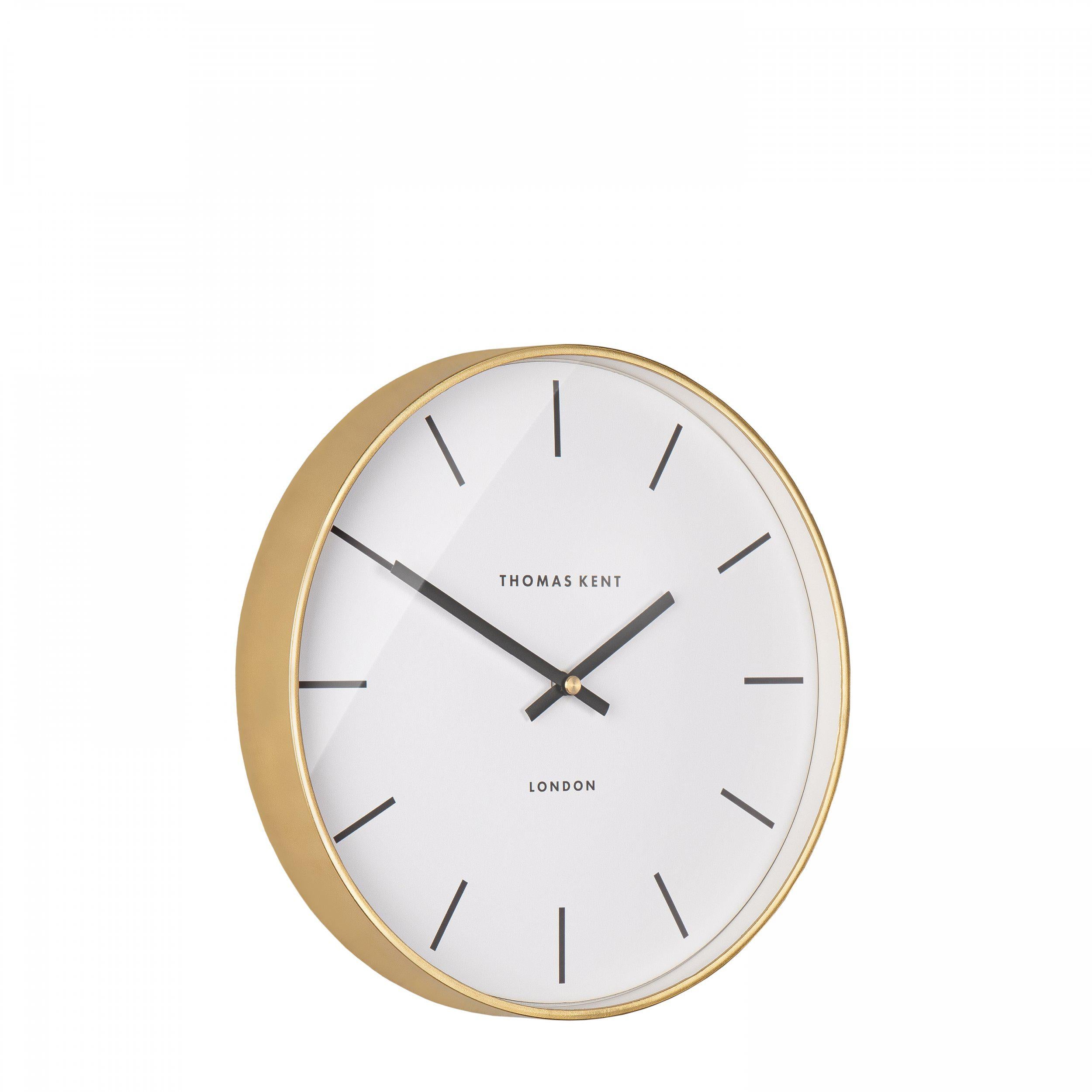 Quinn Wall Clock in Gold - Gold