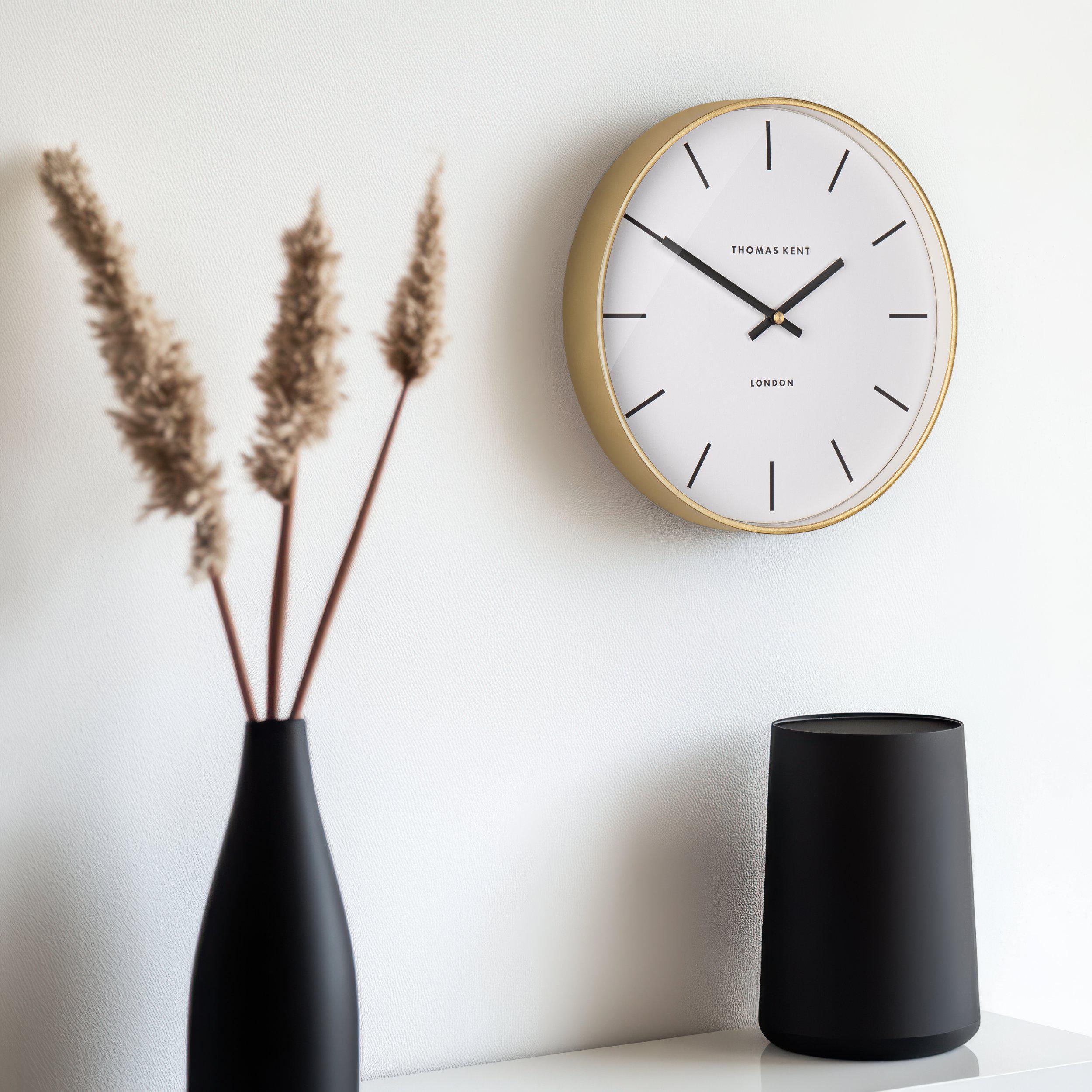 Quinn Wall Clock in Gold - Gold