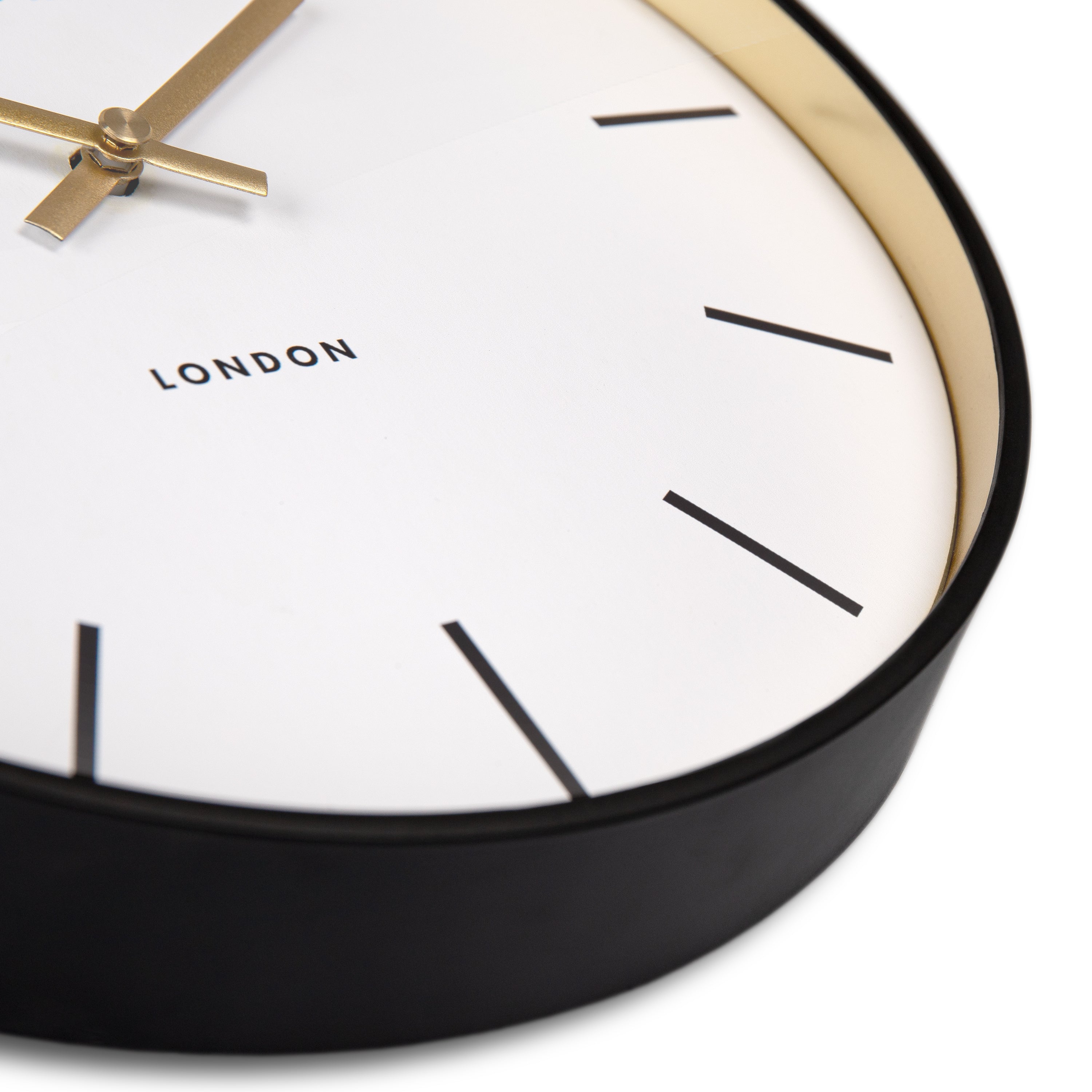 Quinn Wall Clock in Black