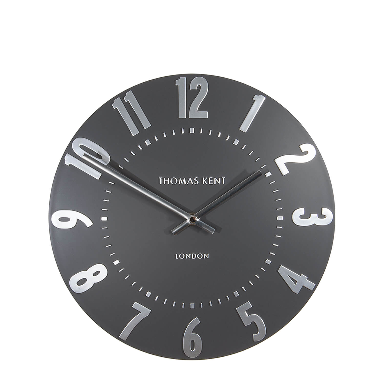 Mulberry Wall Clock in Graphite Silver - Graphite Silver