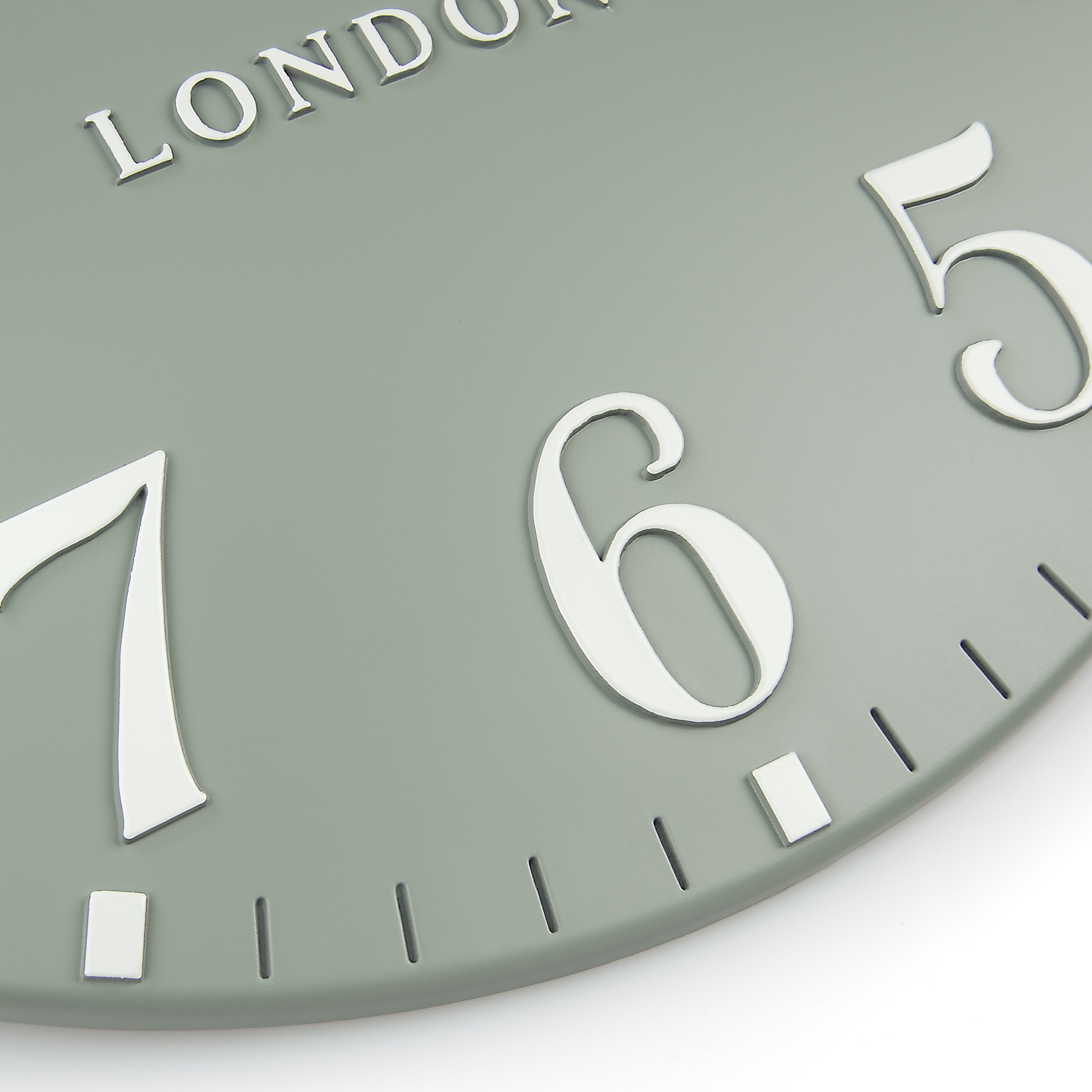 Arabic Wall Clock in Seagrass - Seagrass