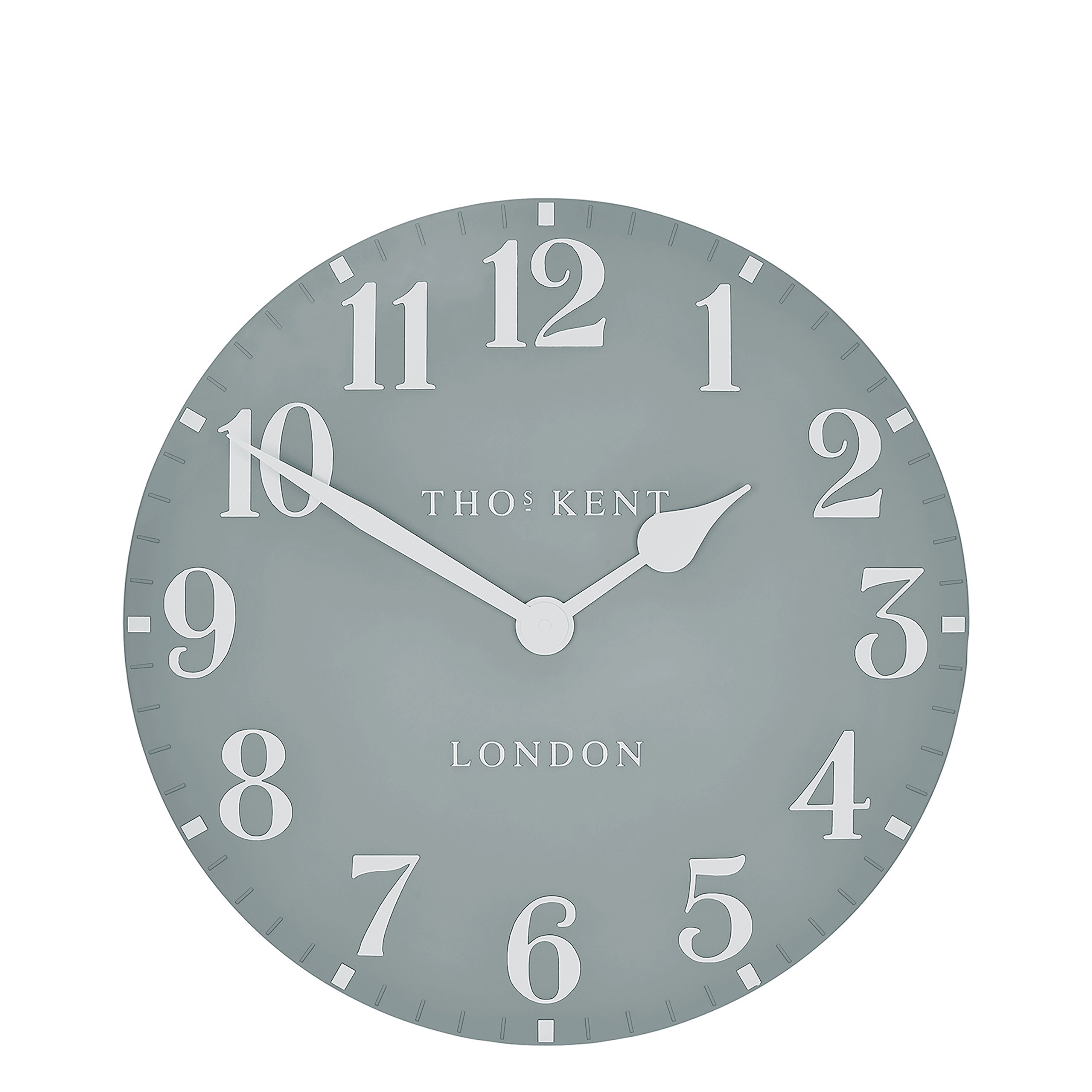 Arabic Wall Clock in Flax Blue - Flax Blue