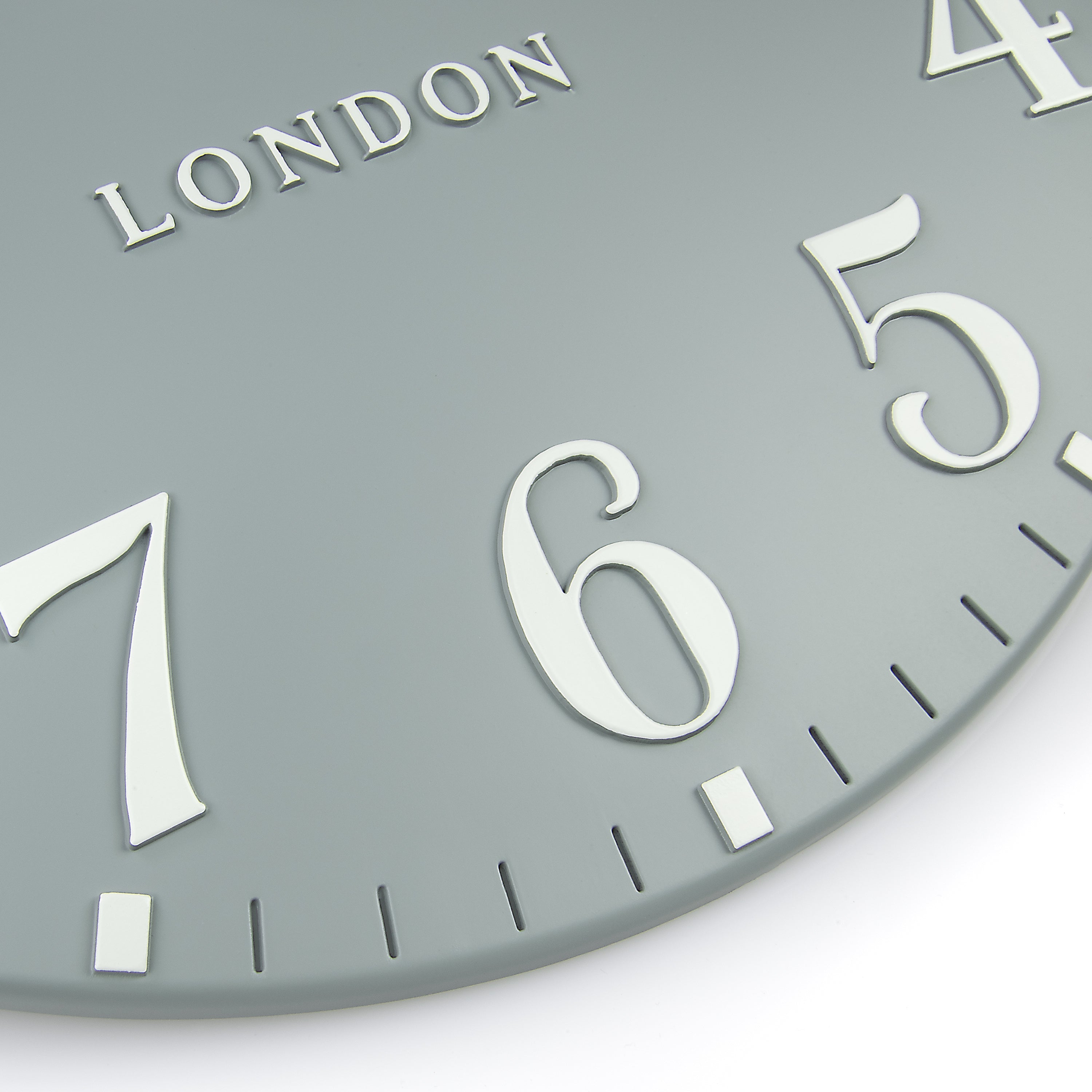 Arabic Wall Clock in Flax Blue - Flax Blue