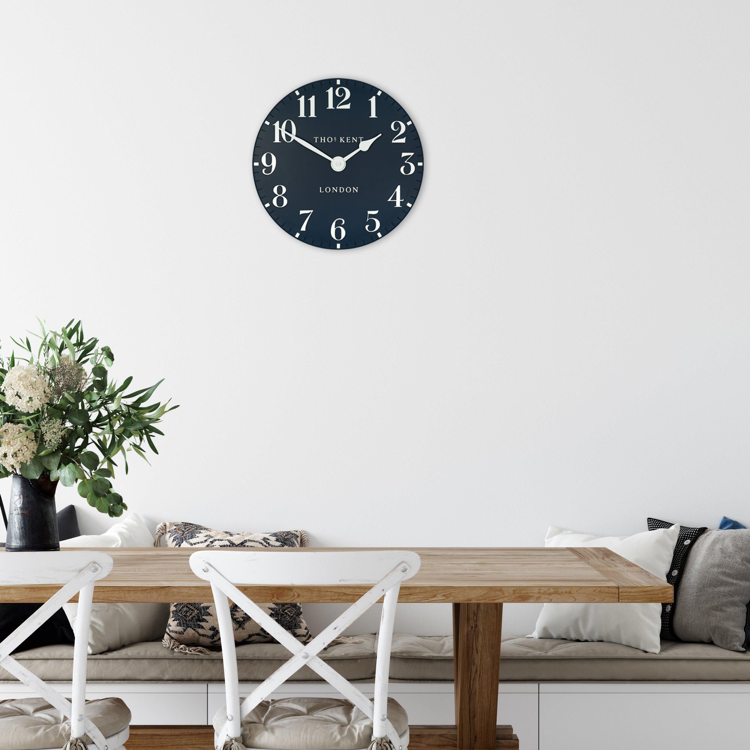 Arabic Wall Clock in Ink Blue - Ink Blue