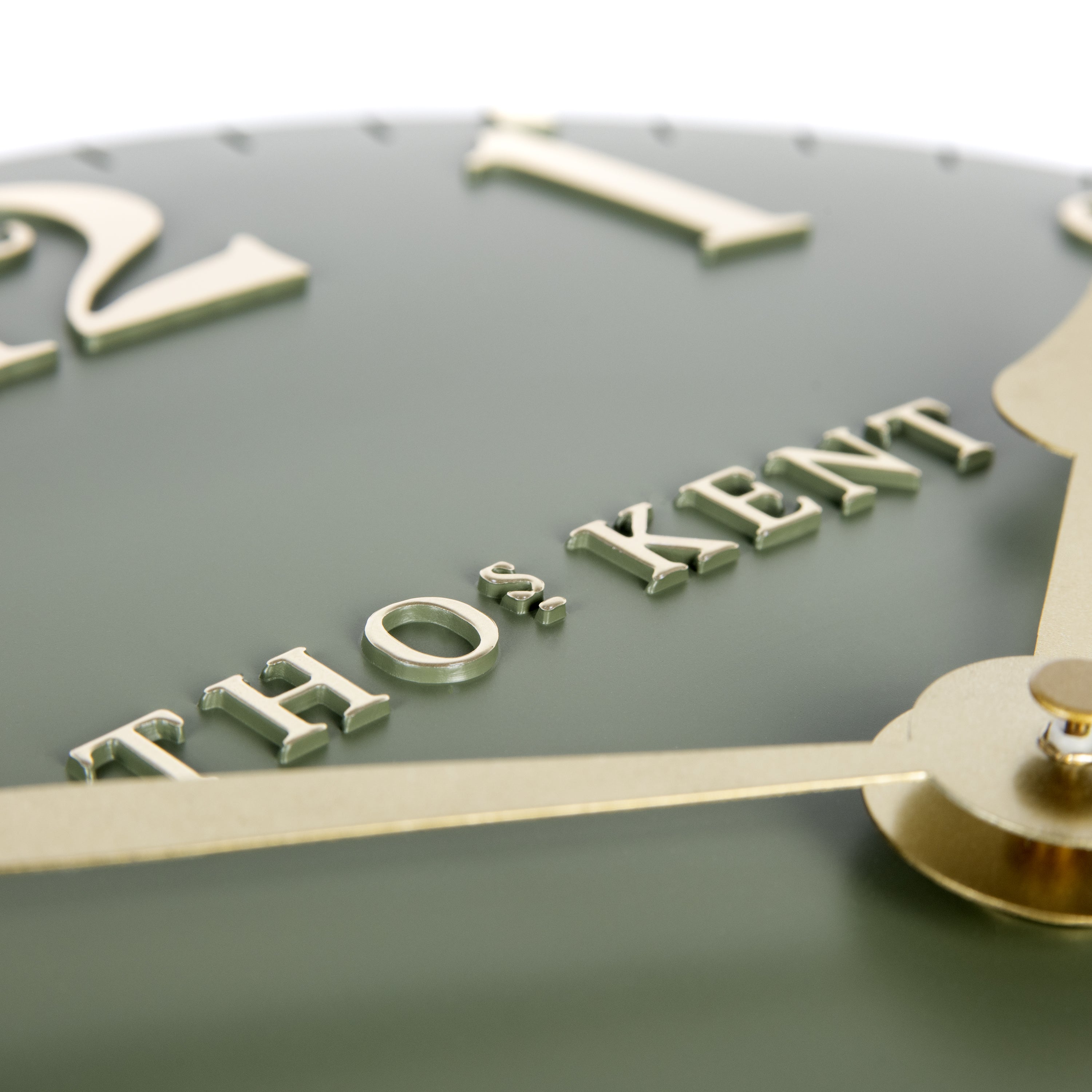 Arabic Wall Clock in Lichen Green - Lichen Green