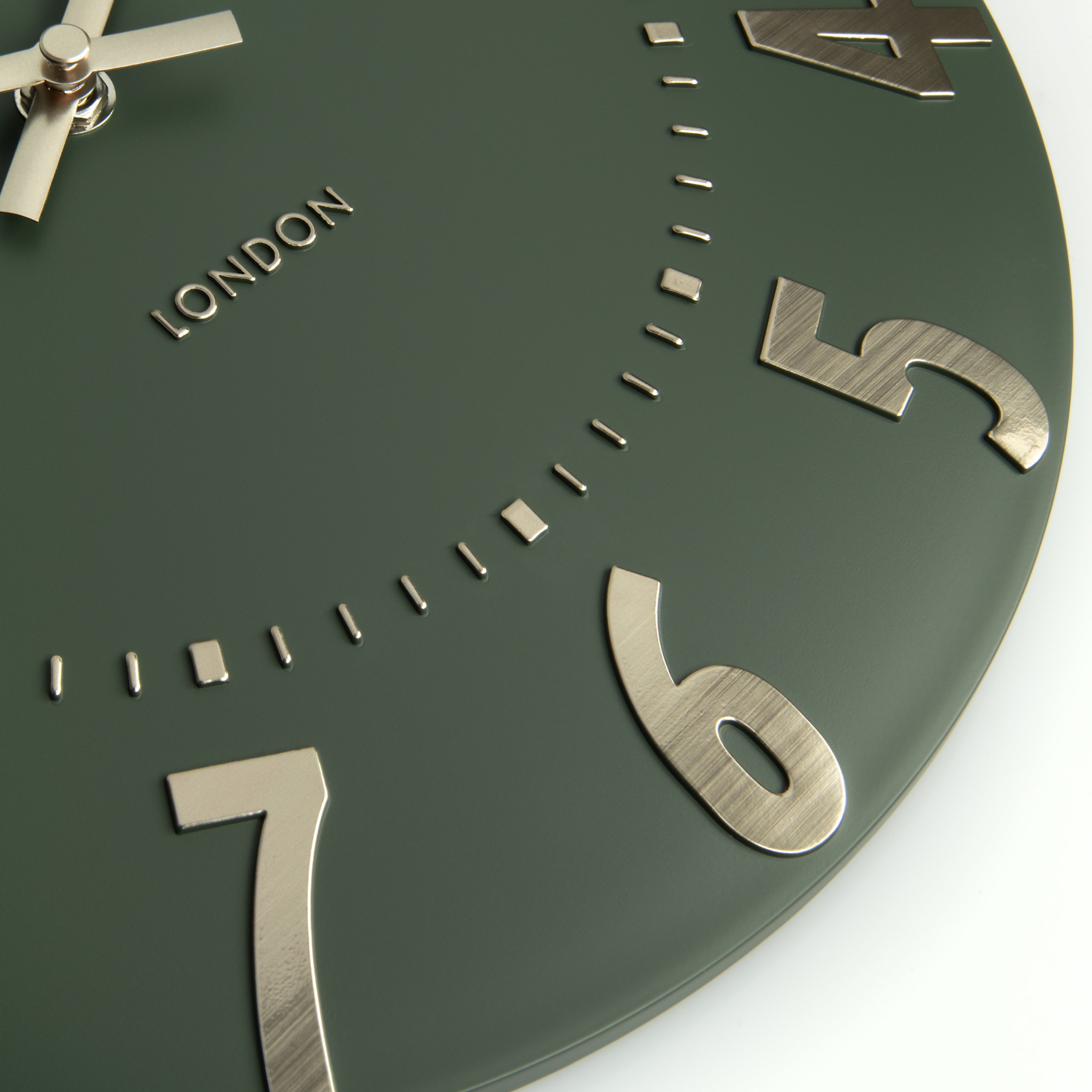 Mulberry Wall Clock in Olive Green - Olive Green