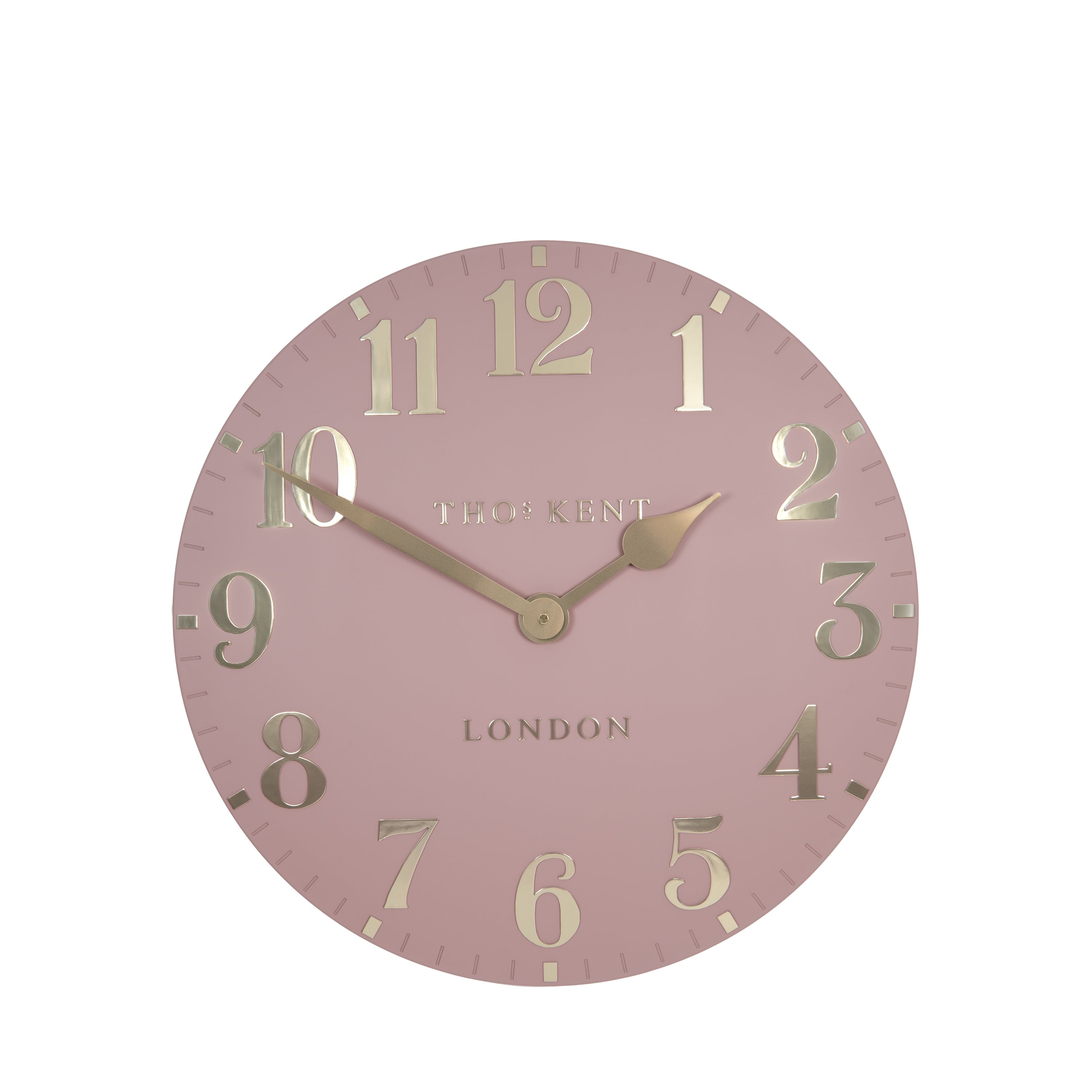 Arabic Small Wall Clock in Blush Pink