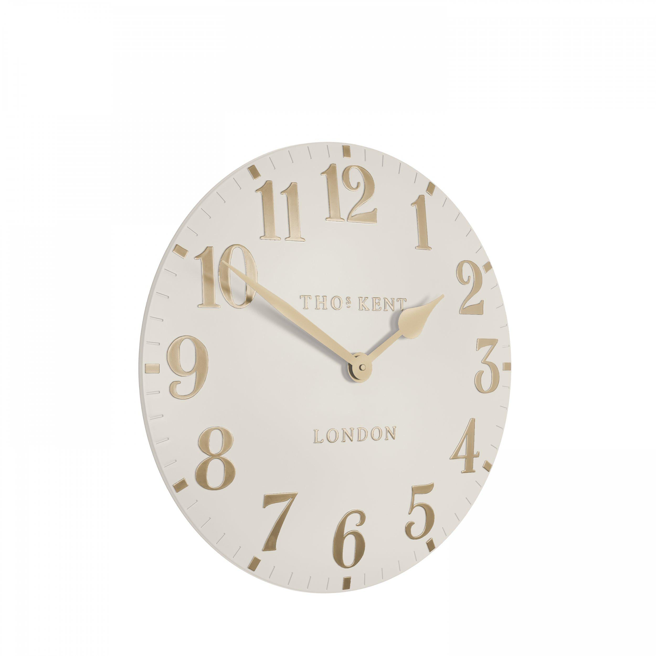 Arabic Wall Clock in Oatmeal - Oatmeal