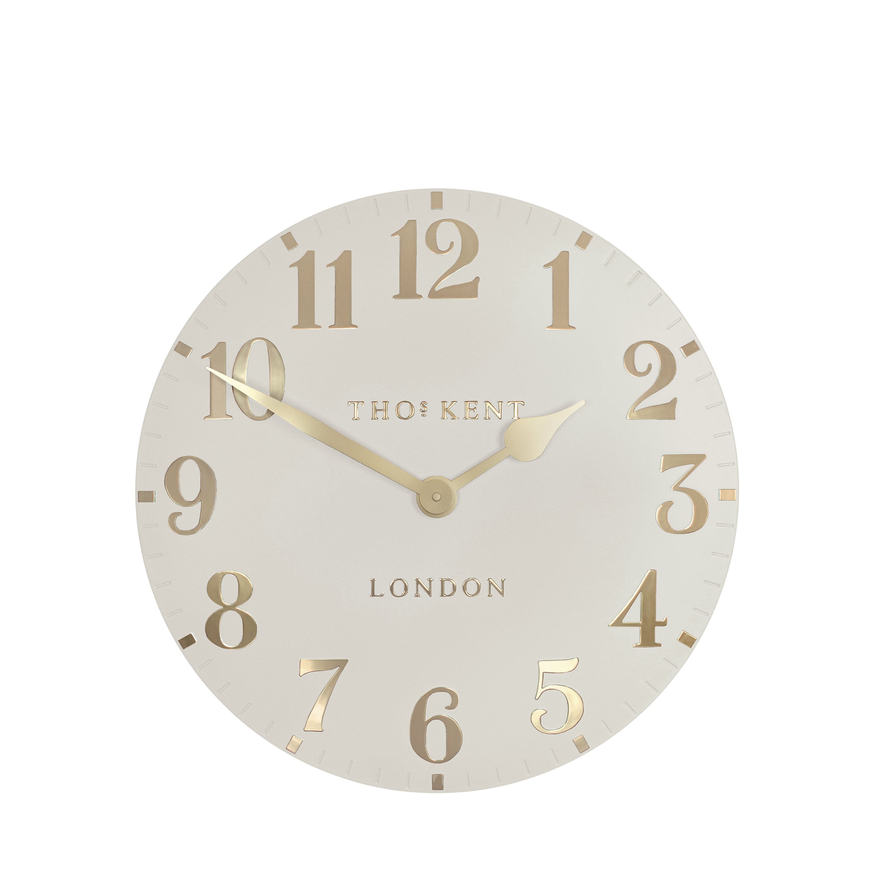 Arabic Wall Clock in Oatmeal - Oatmeal