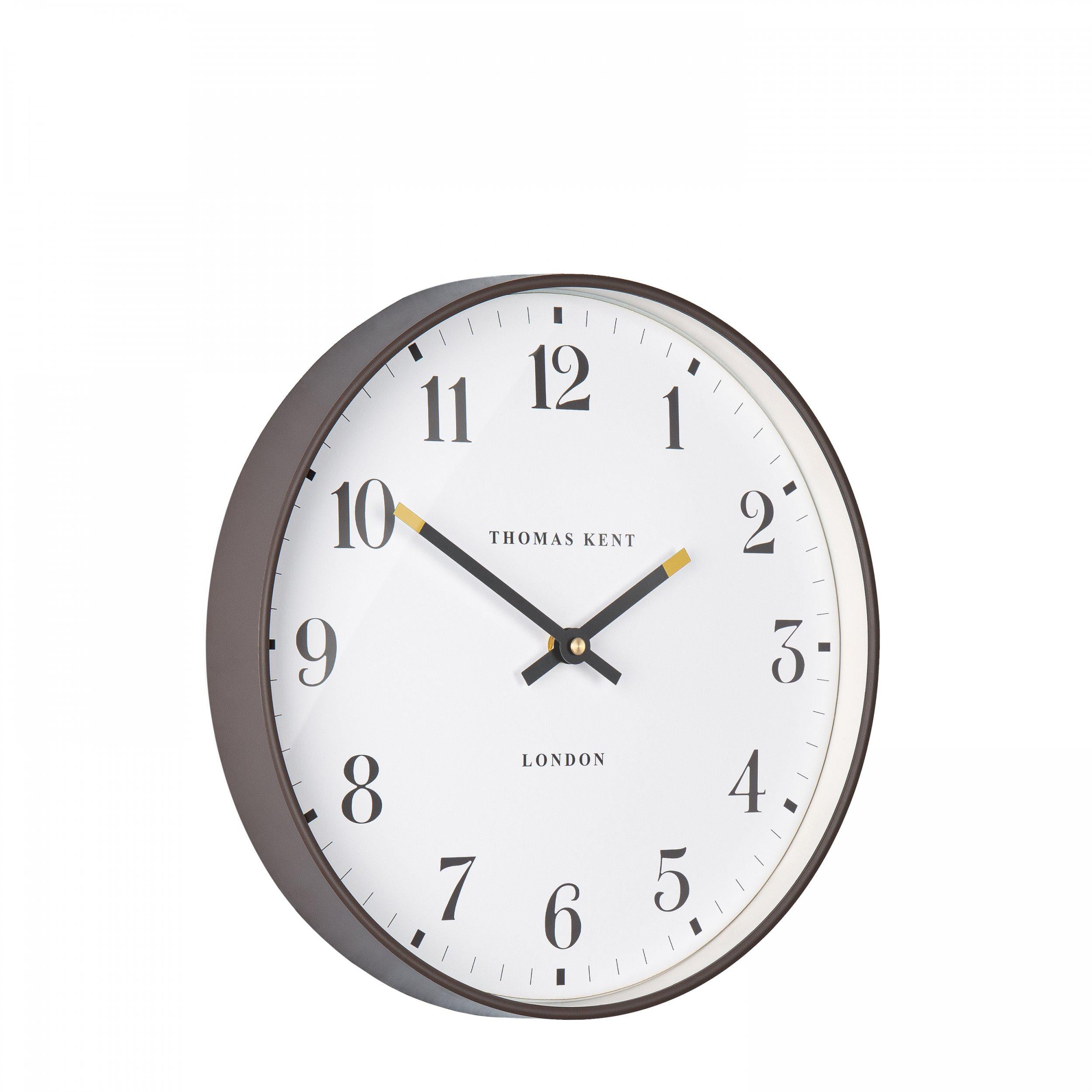 Sutton Wall Clock in Mocha - Sutton Mocha