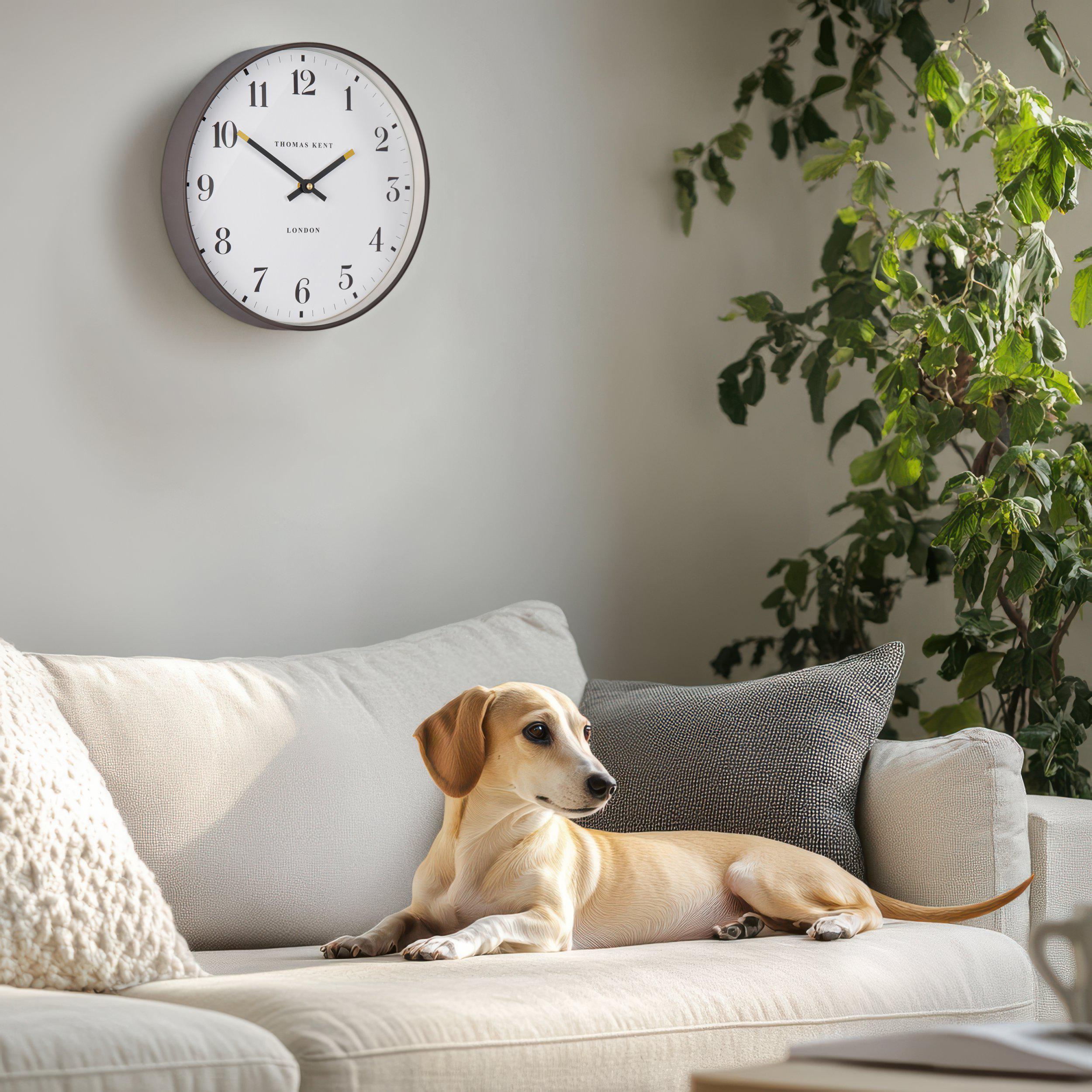 Sutton Wall Clock in Mocha - Sutton Mocha