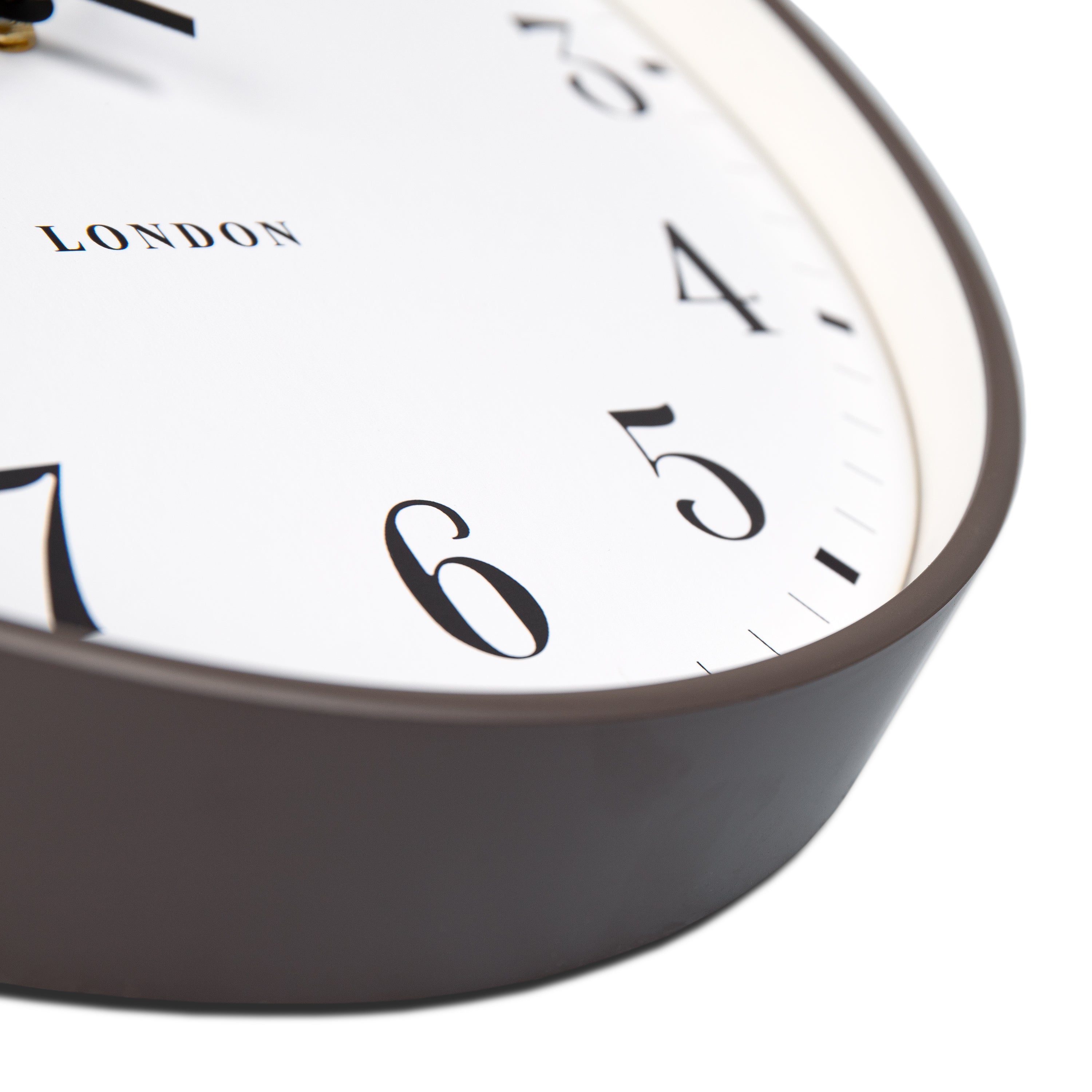 Sutton Wall Clock in Mocha - Sutton Mocha
