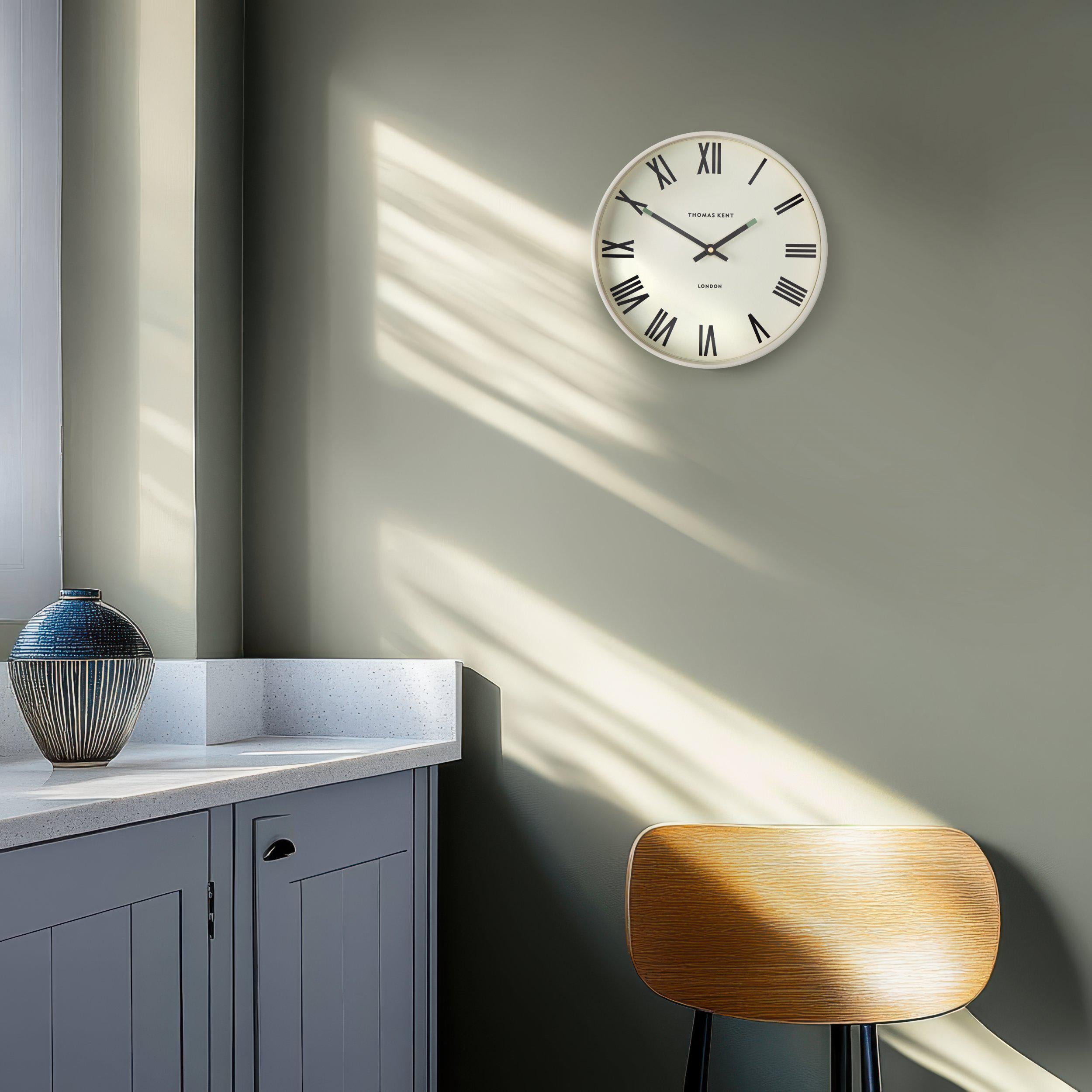 Comet Wall Clock in Cream - Cream