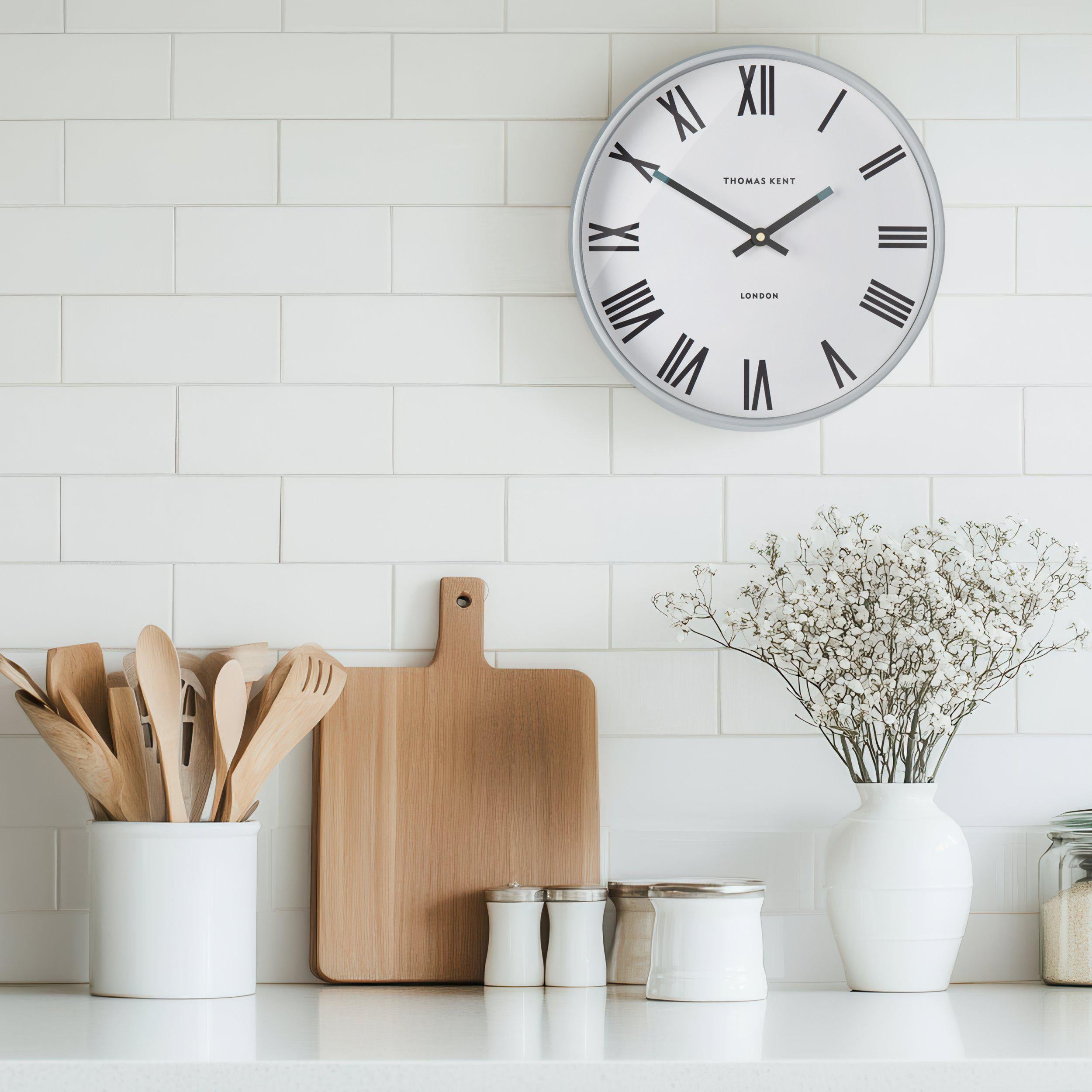 Comet Wall Clock in Grey - Comet Grey