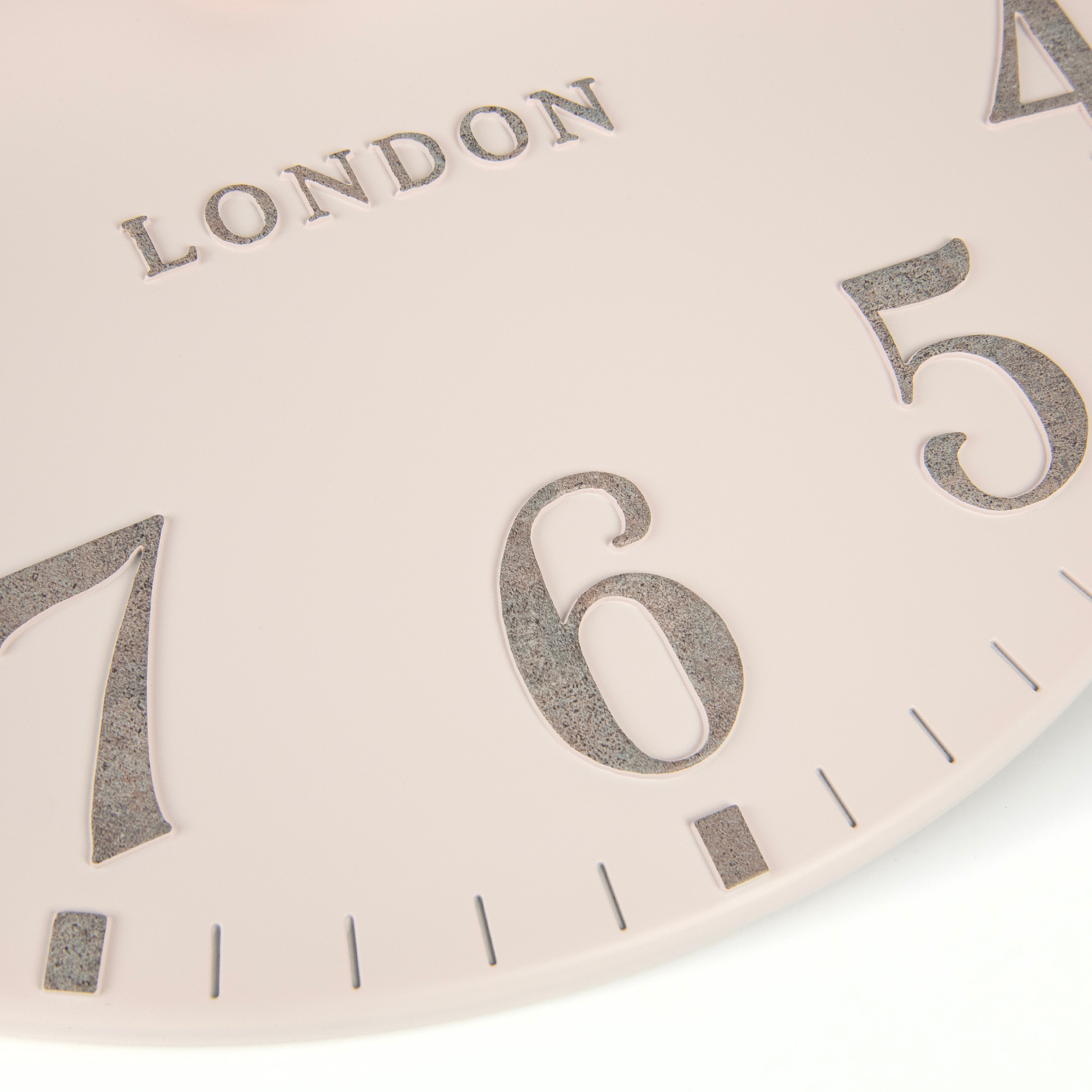 Arabic Wall Clock in Blush Pink - Blush Pink