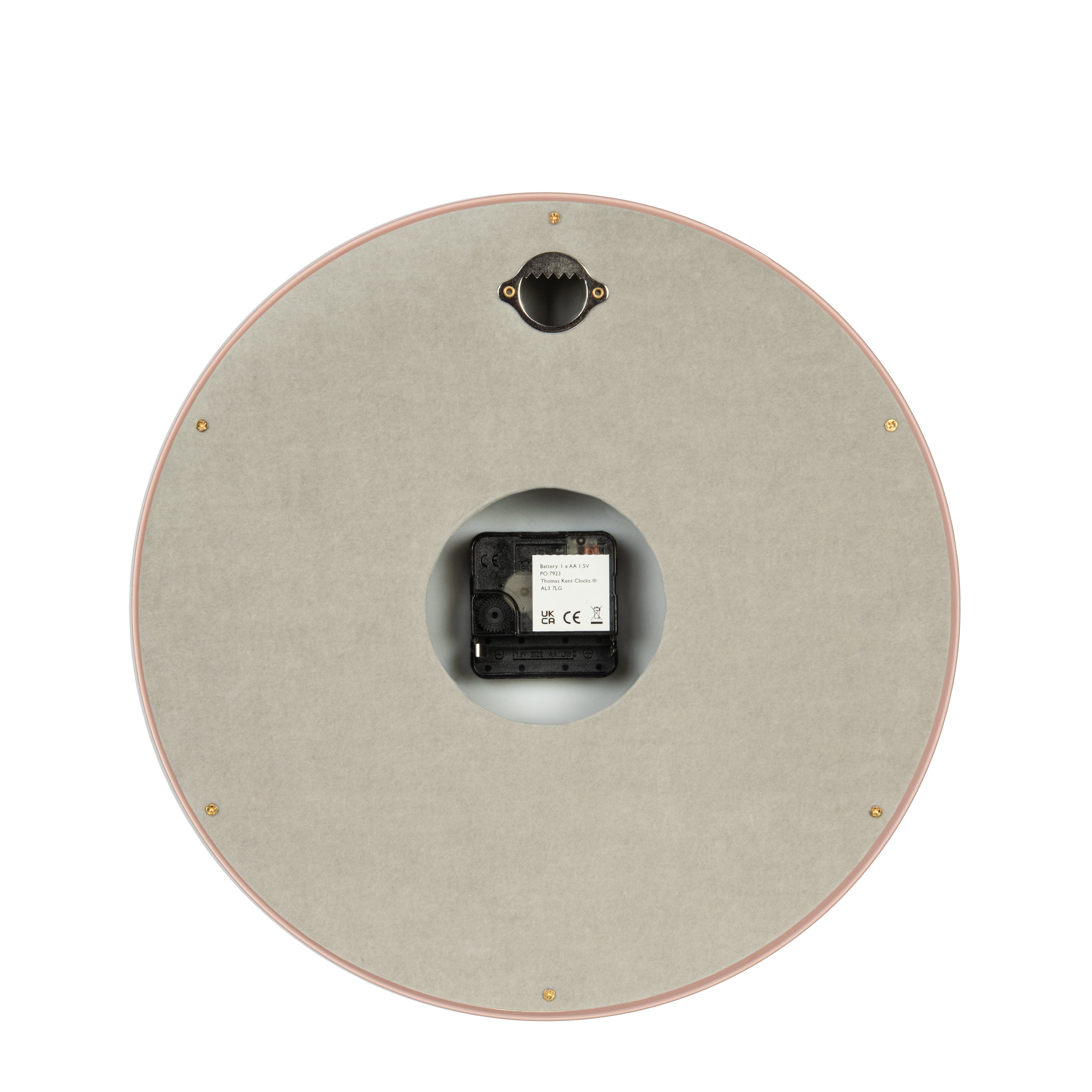 Osprey Wall Clock in Blush Pink
