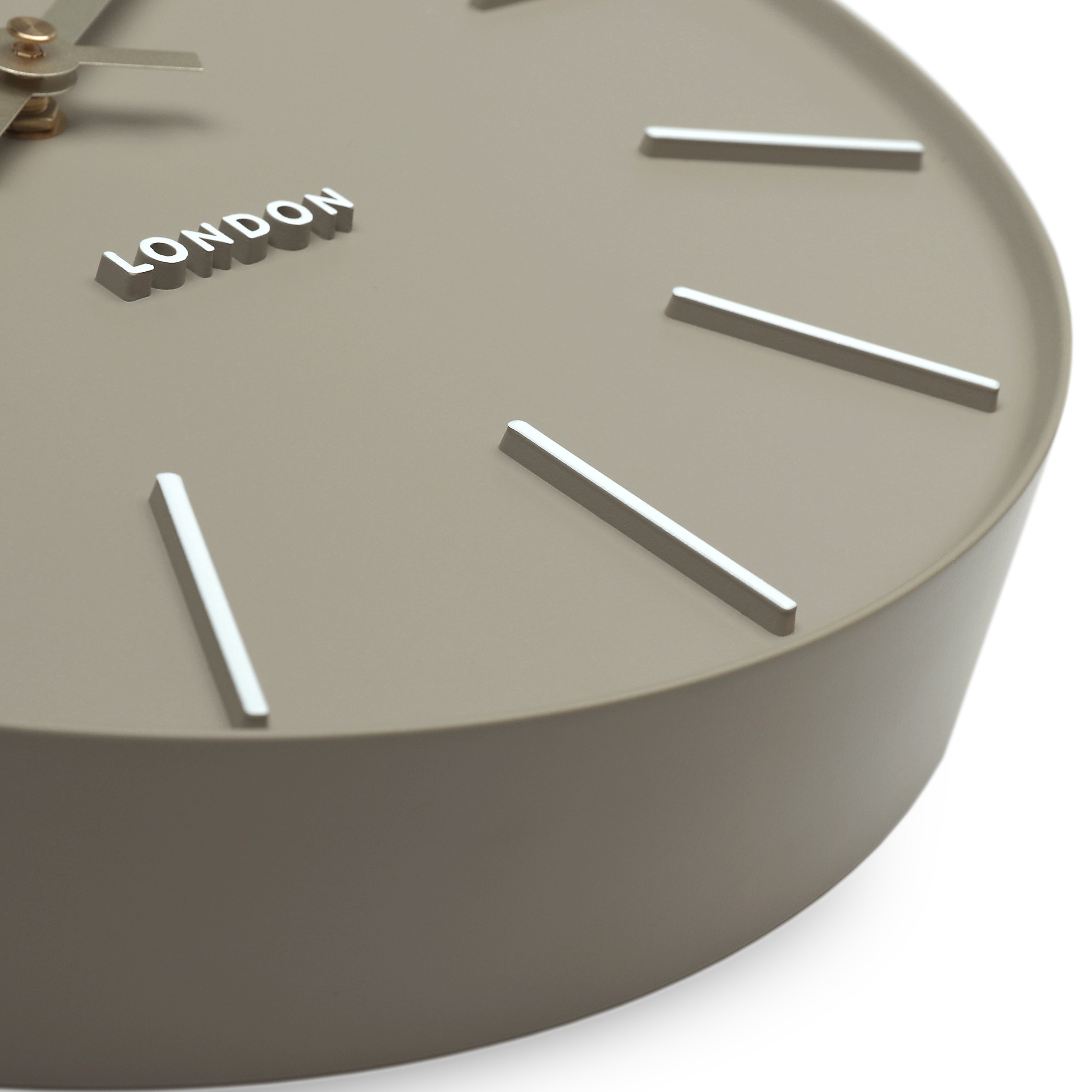 Osprey Wall Clock in Taupe Grey