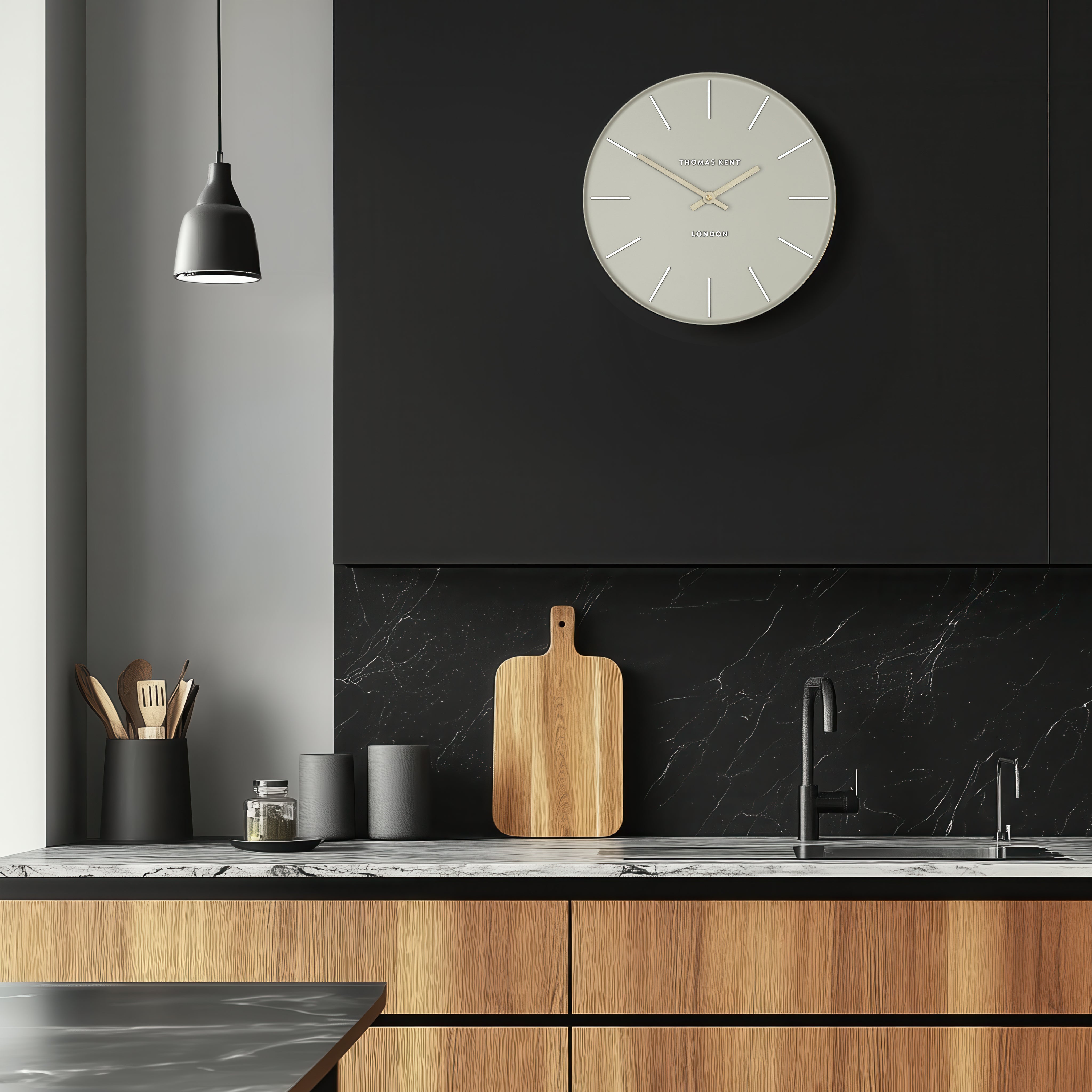 Osprey Wall Clock in Smoke Grey