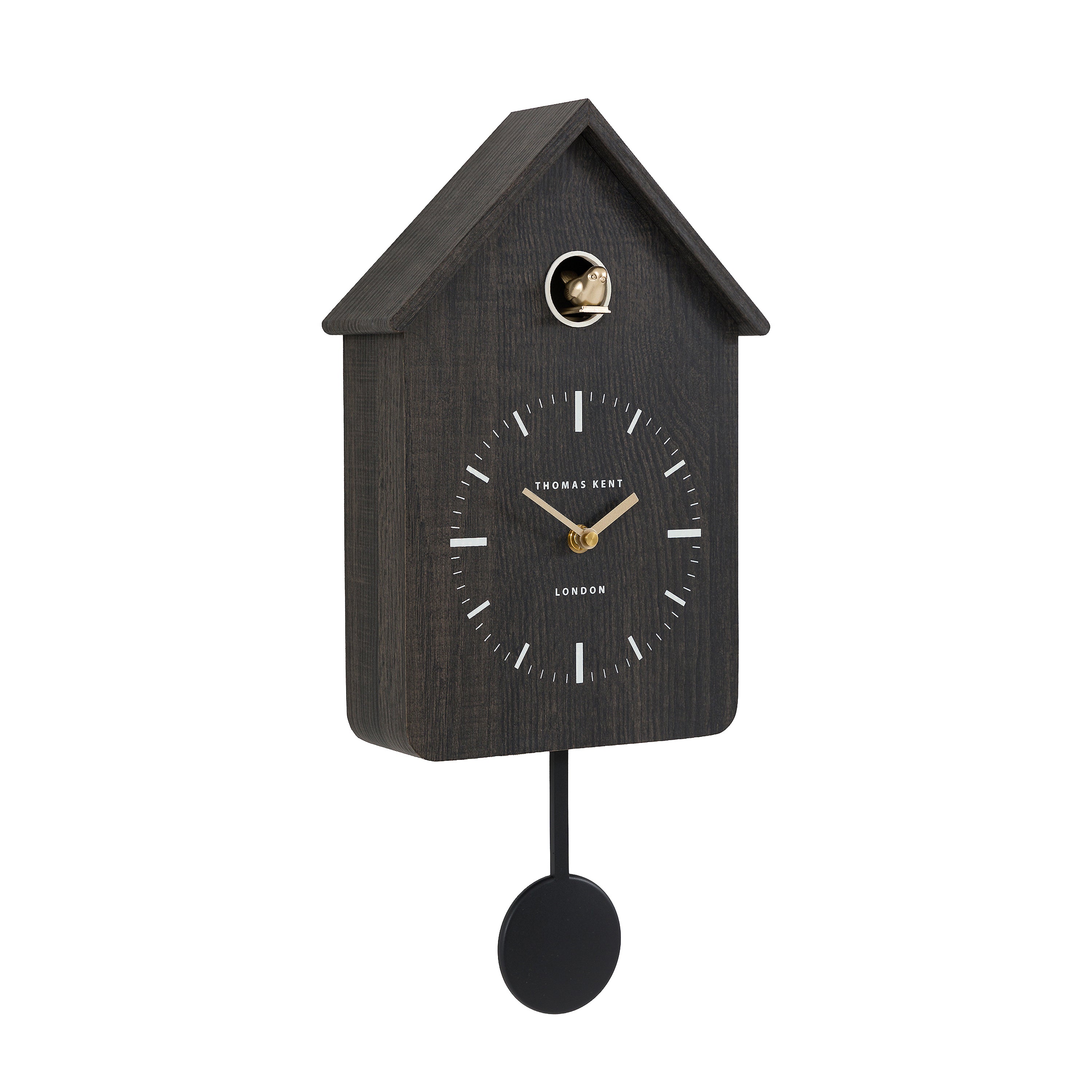 Cuckoo Wall Clock in Charcoal