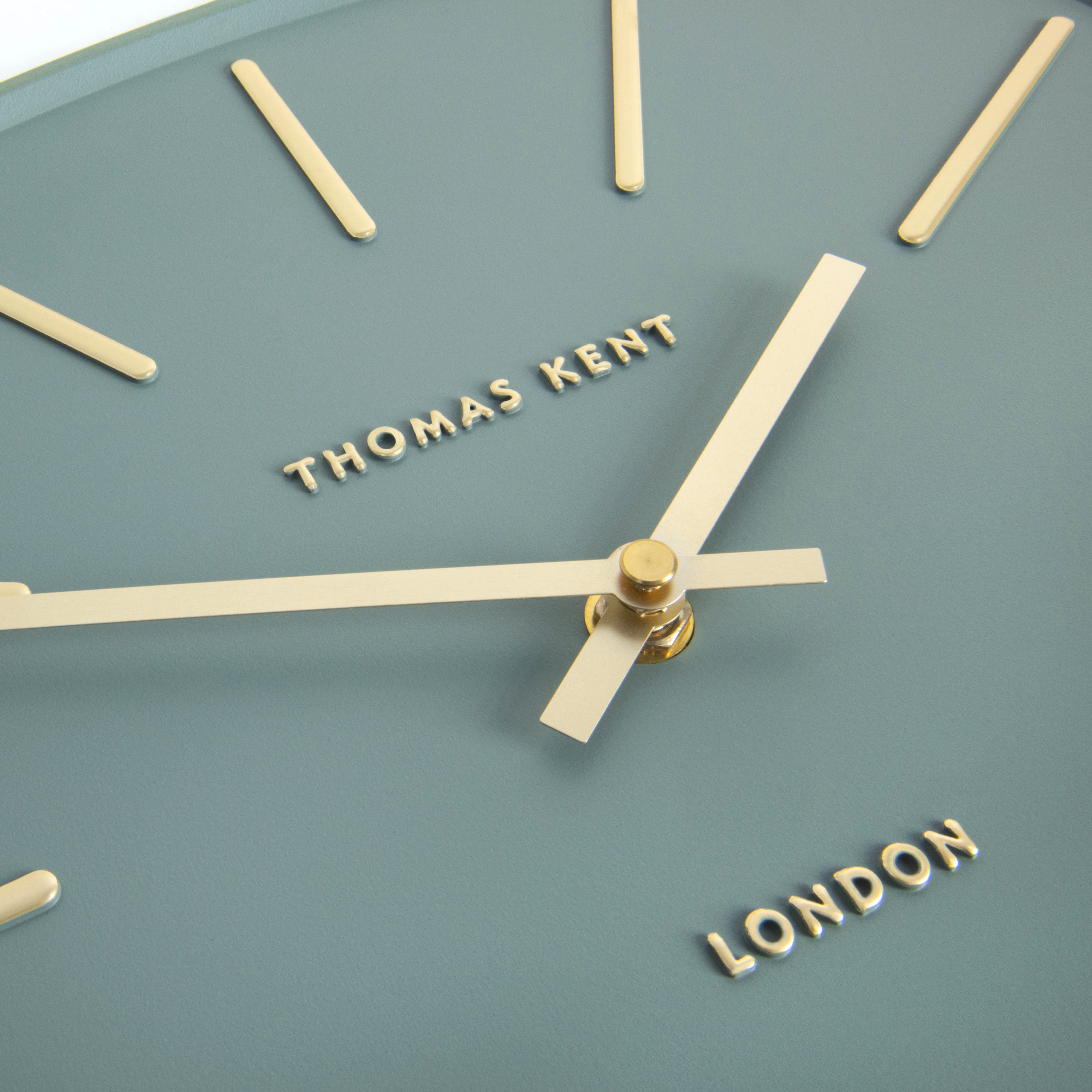 Bistro Wall Clock in Misty Blue