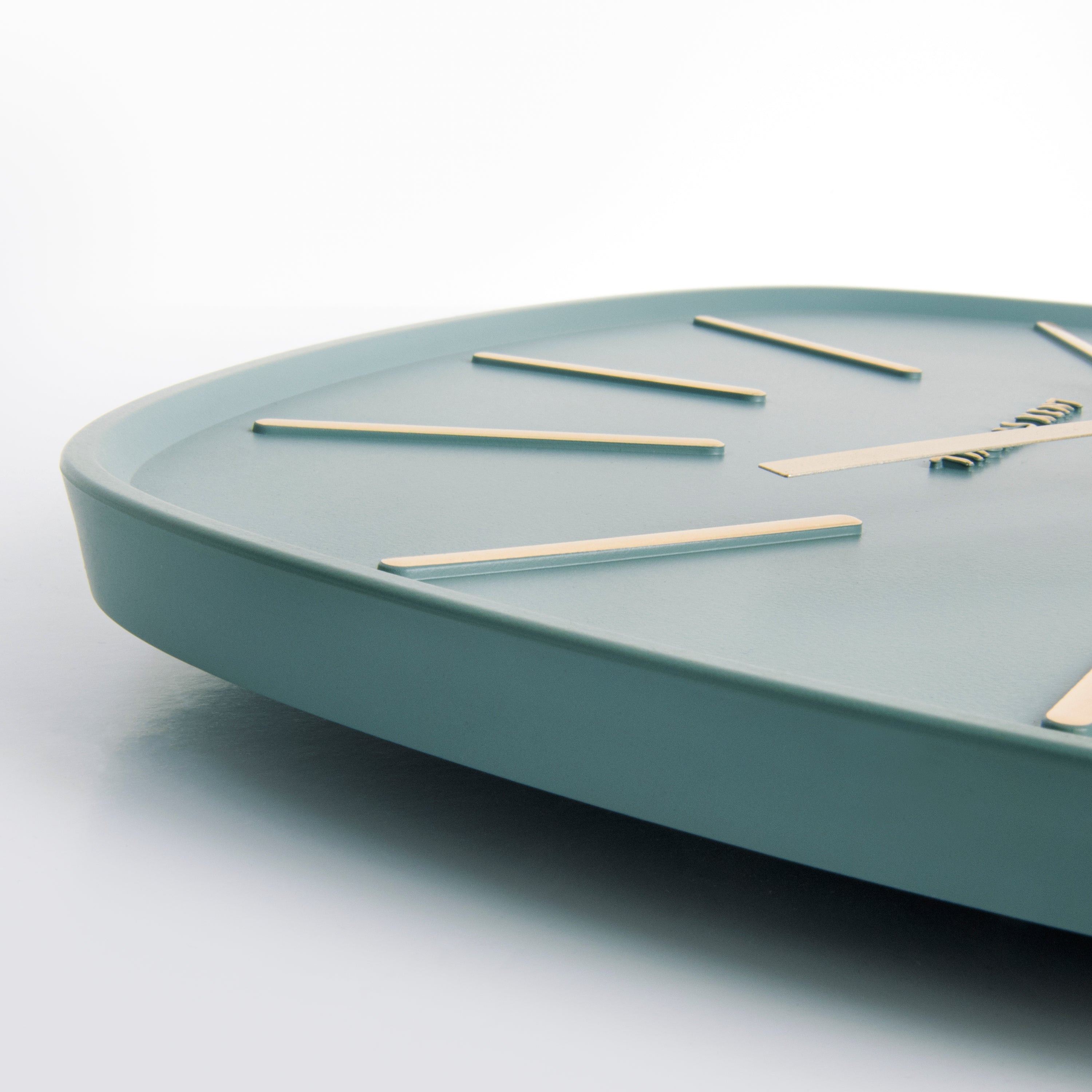 Bistro Wall Clock in Misty Blue