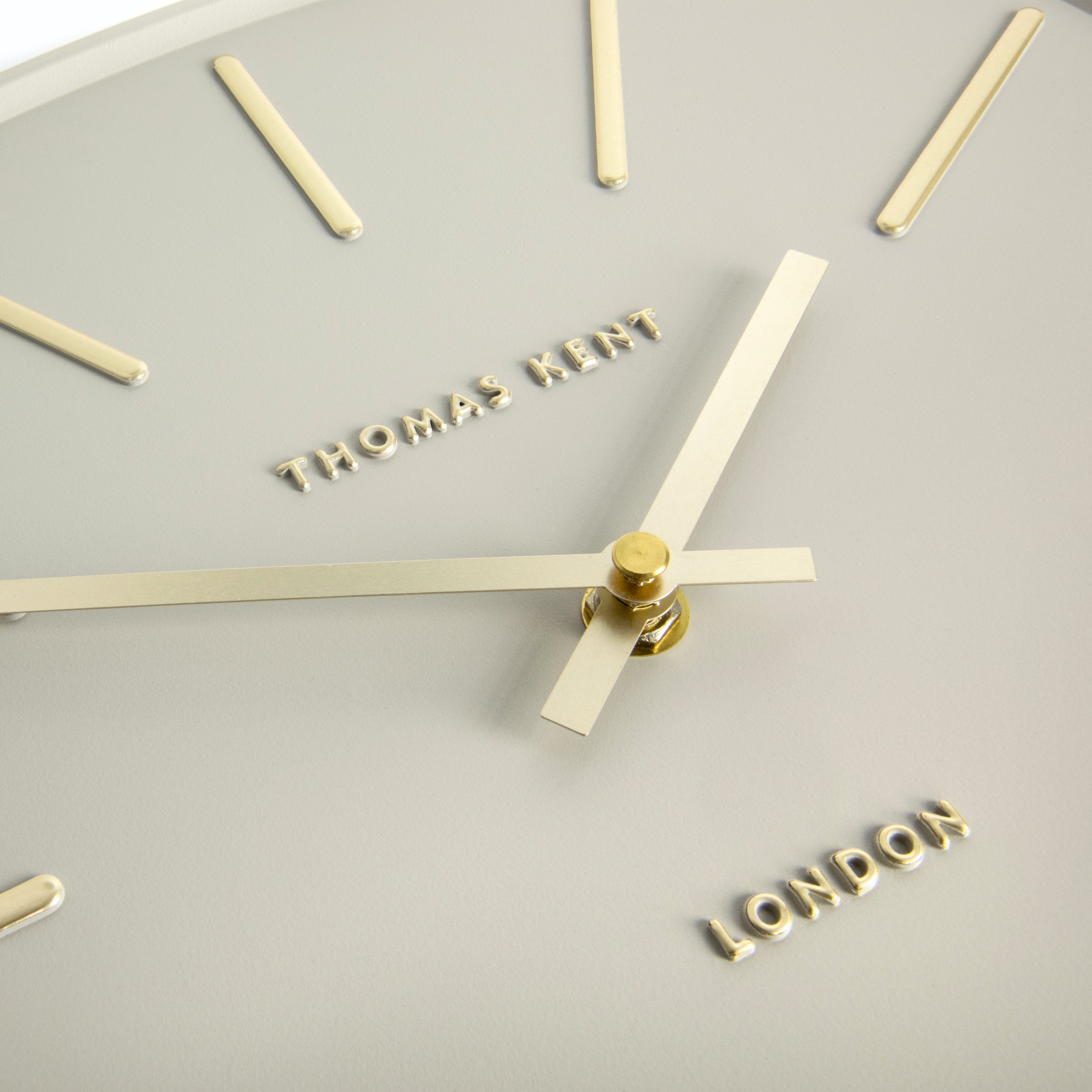 Bistro Wall Clock in Mushroom