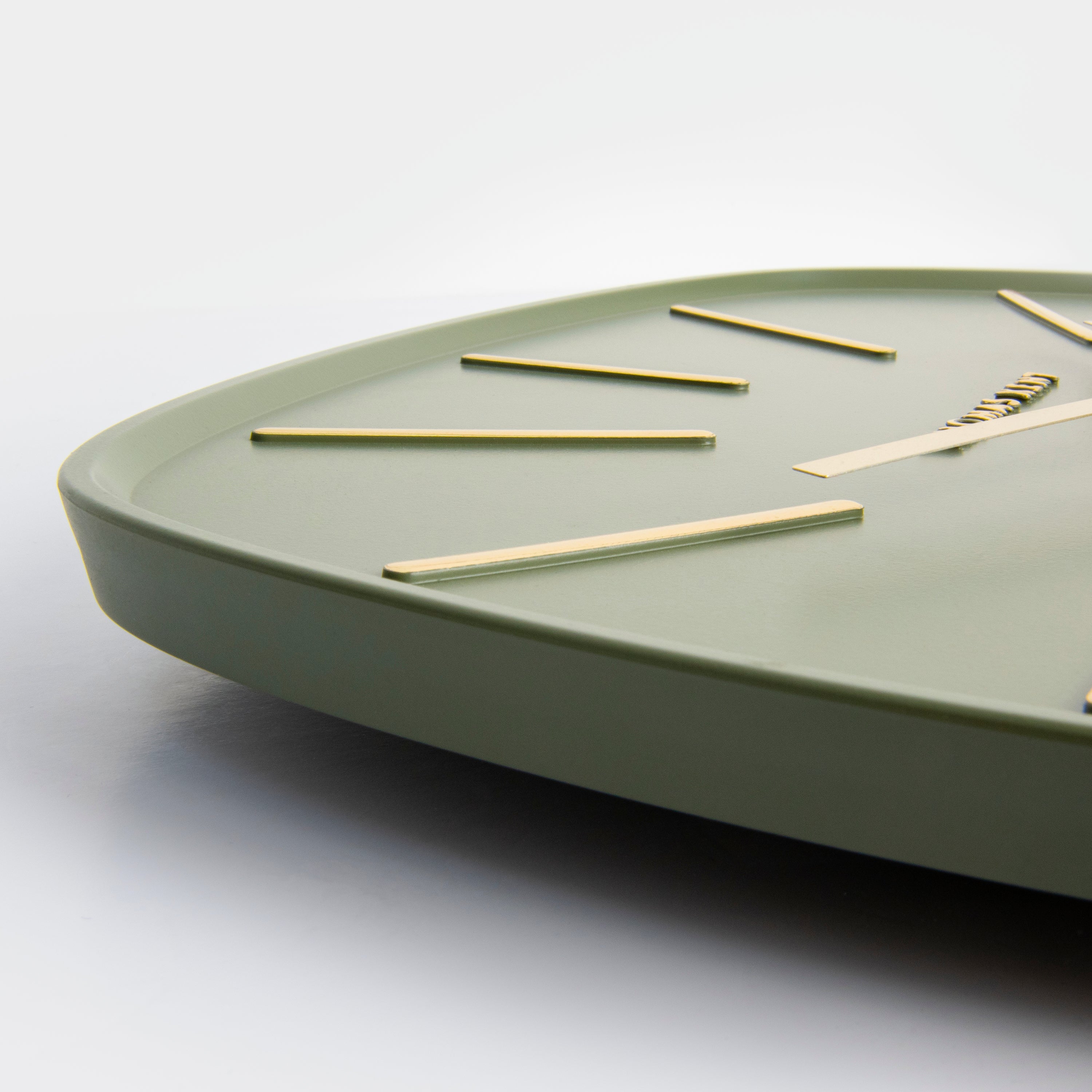 Bistro Wall Clock in Olive