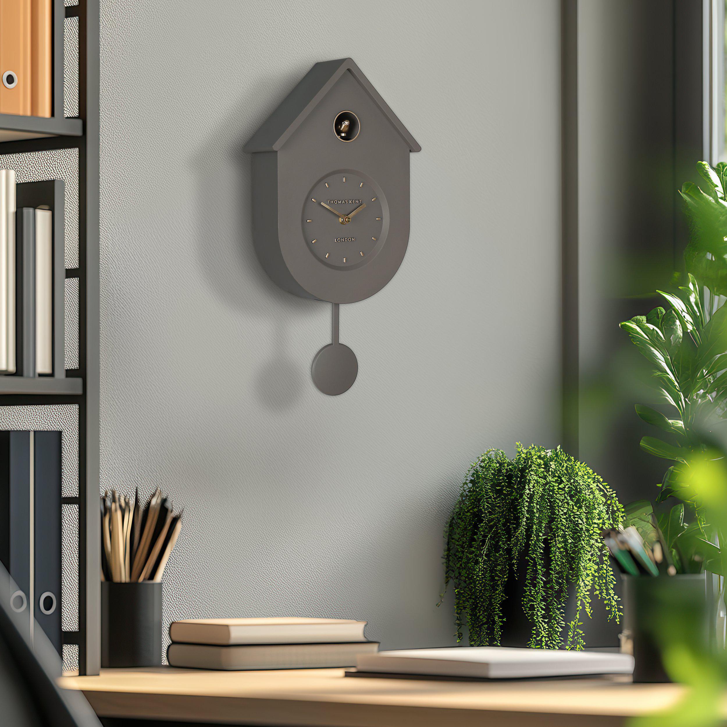 Cuckoo Wall Clock in Taupe Grey - Taupe Grey