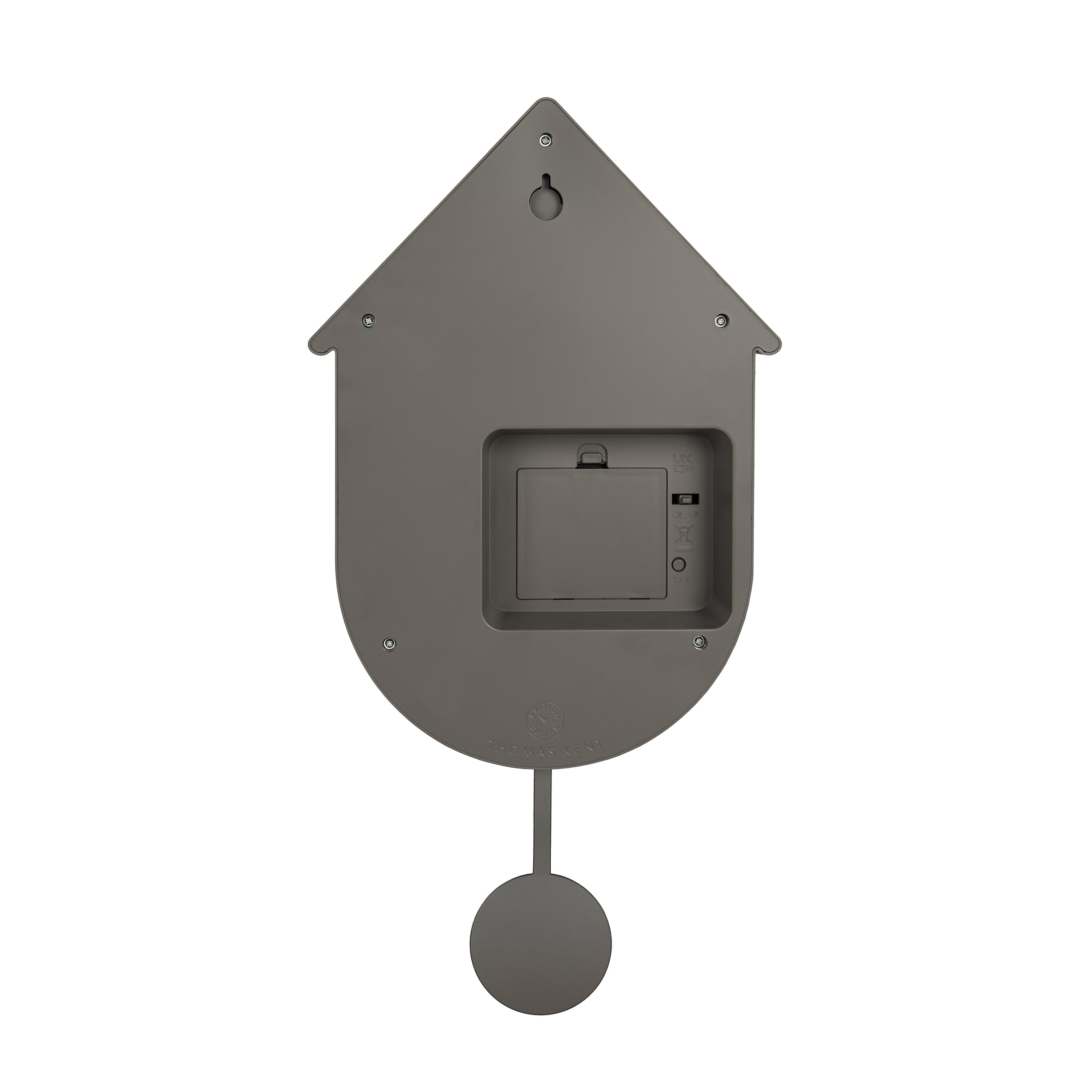 Cuckoo Wall Clock in Taupe Grey - Taupe Grey