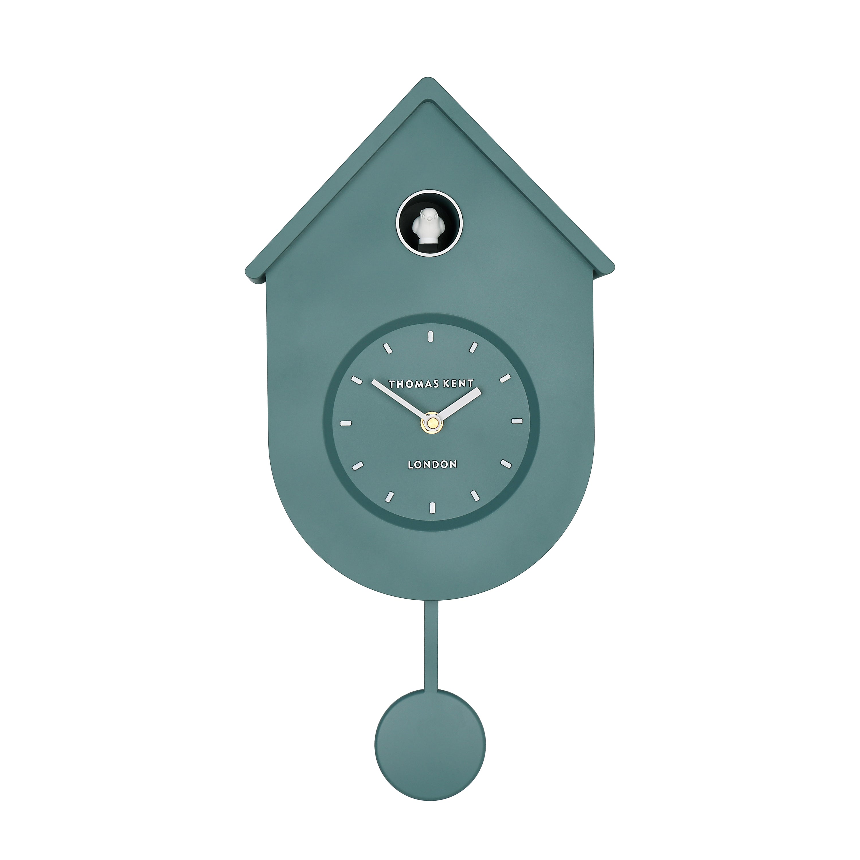 Cuckoo Wall Clock in Dark Aquamarine - Dark Aquamarine