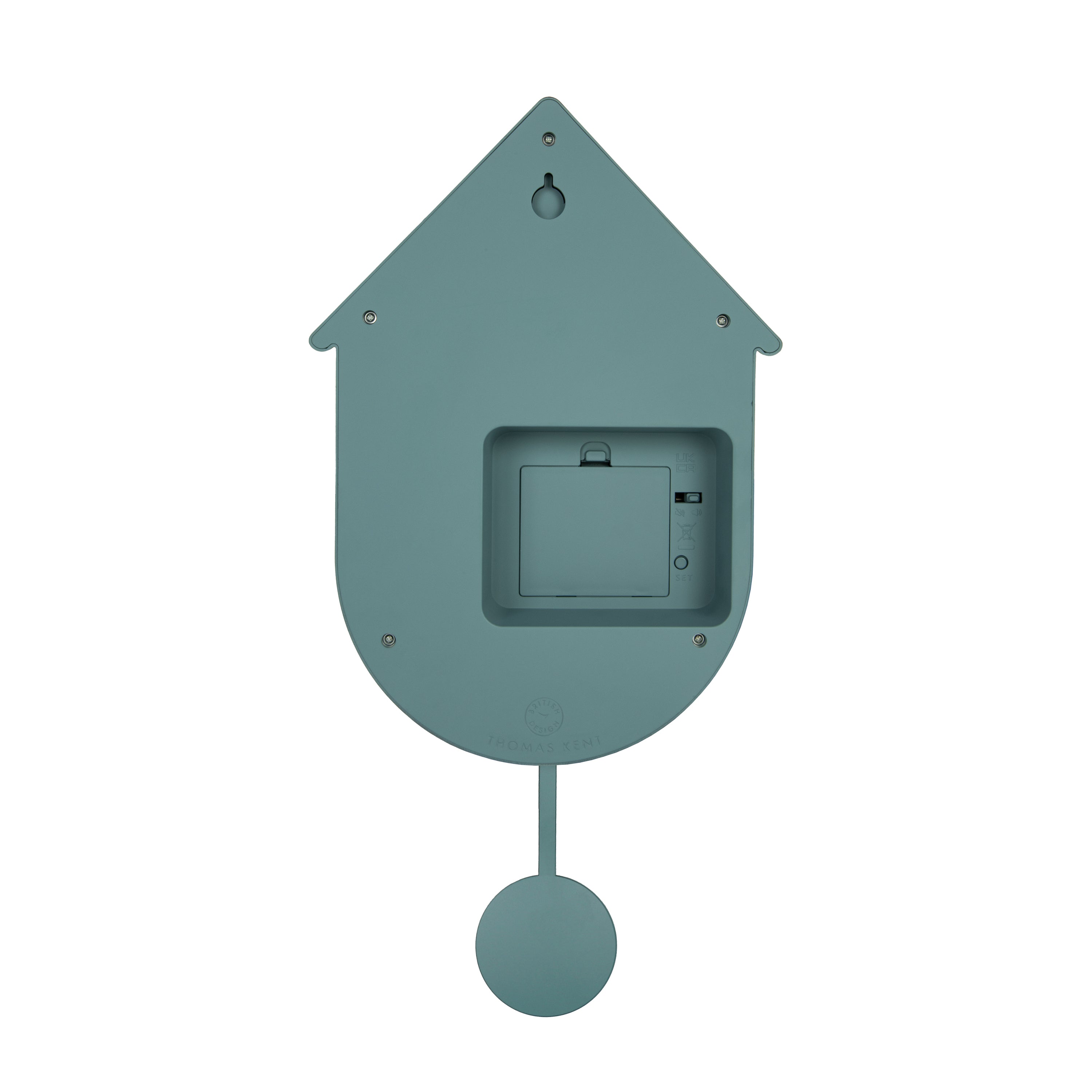 Cuckoo Wall Clock in Dark Aquamarine - Dark Aquamarine