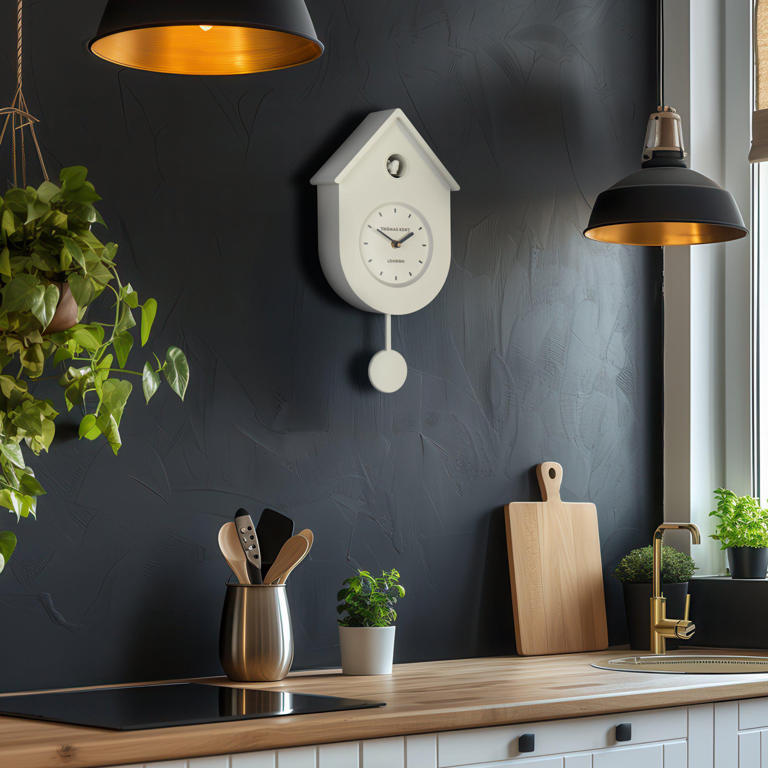 Cuckoo Wall Clock in Milk White - Milk White