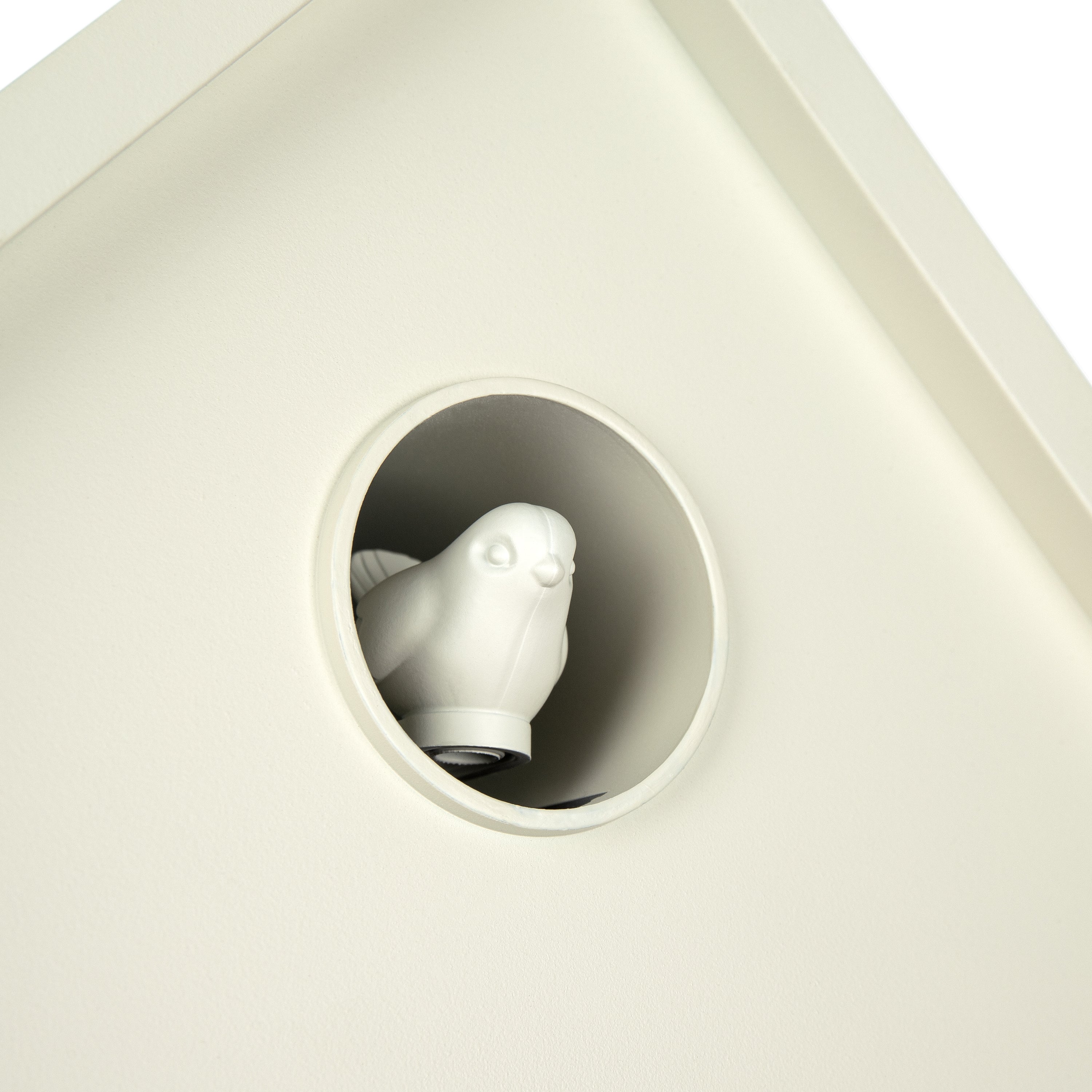 Cuckoo Wall Clock in Milk White - Milk White