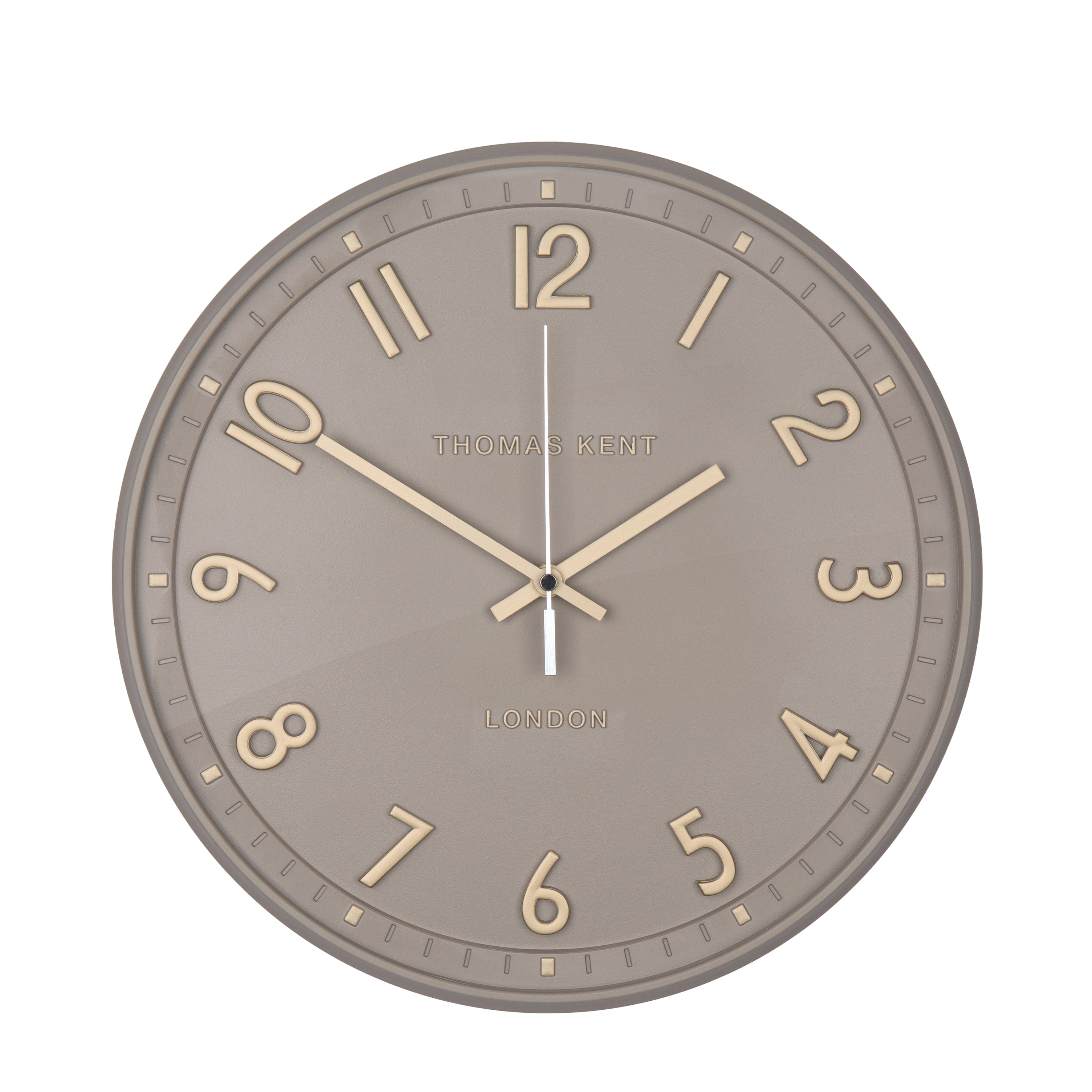 Tresco Wall Clock in Taupe - Tresco Taupe