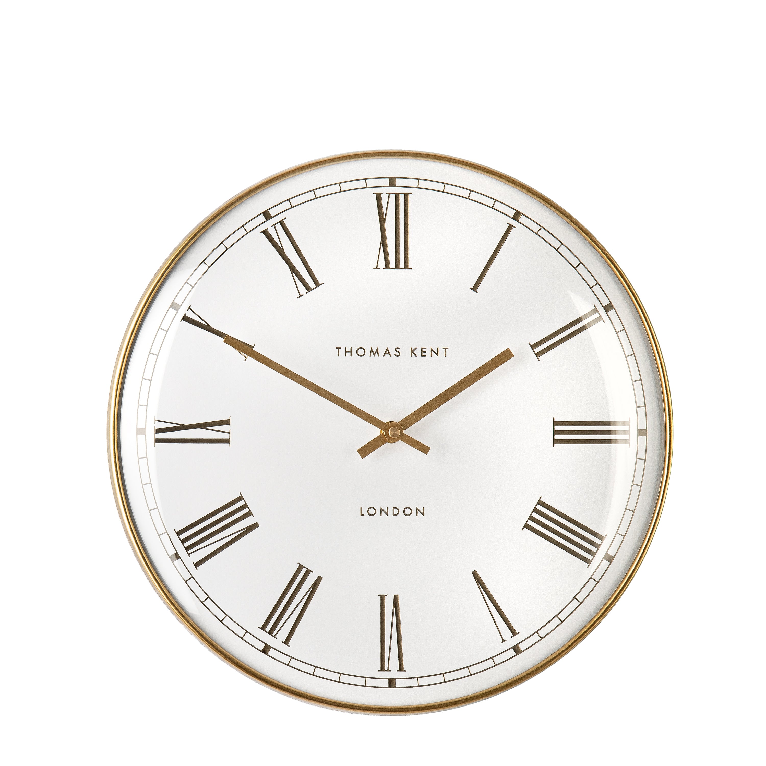 Hartley Wall Clock in Off White - Hartley Gold
