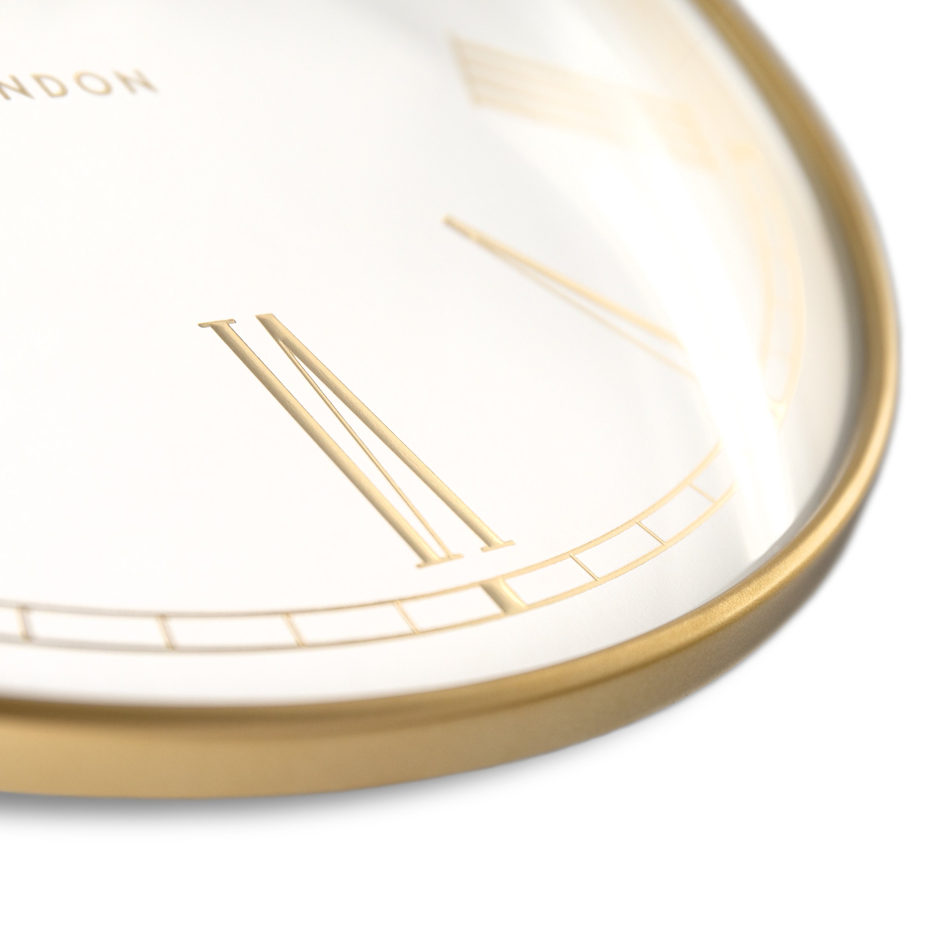 Hartley Wall Clock in Off White - Hartley Gold