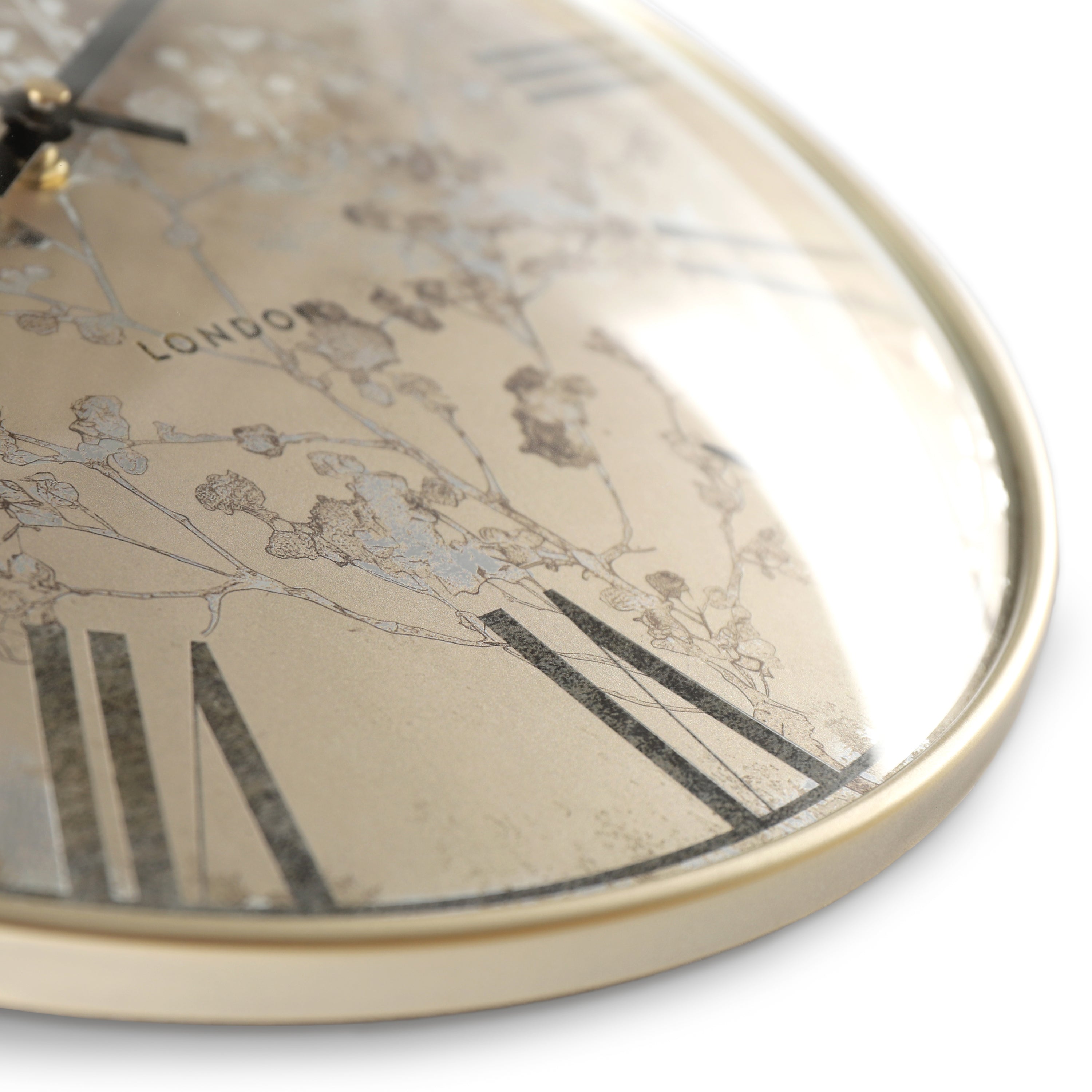 Roma Wall Clock in Gold - Roma Gold