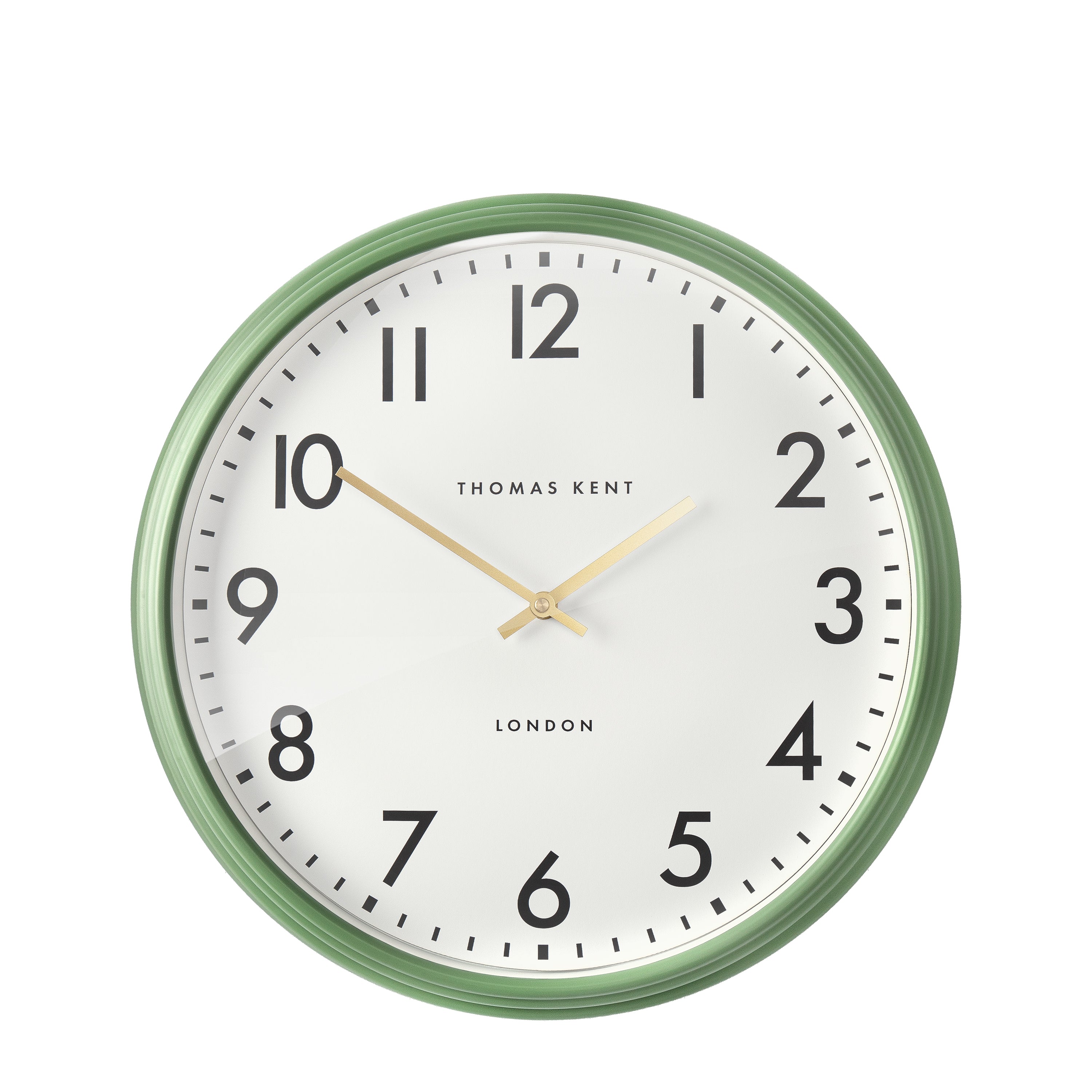 Juniper Wall Clock in Green - Olive Green