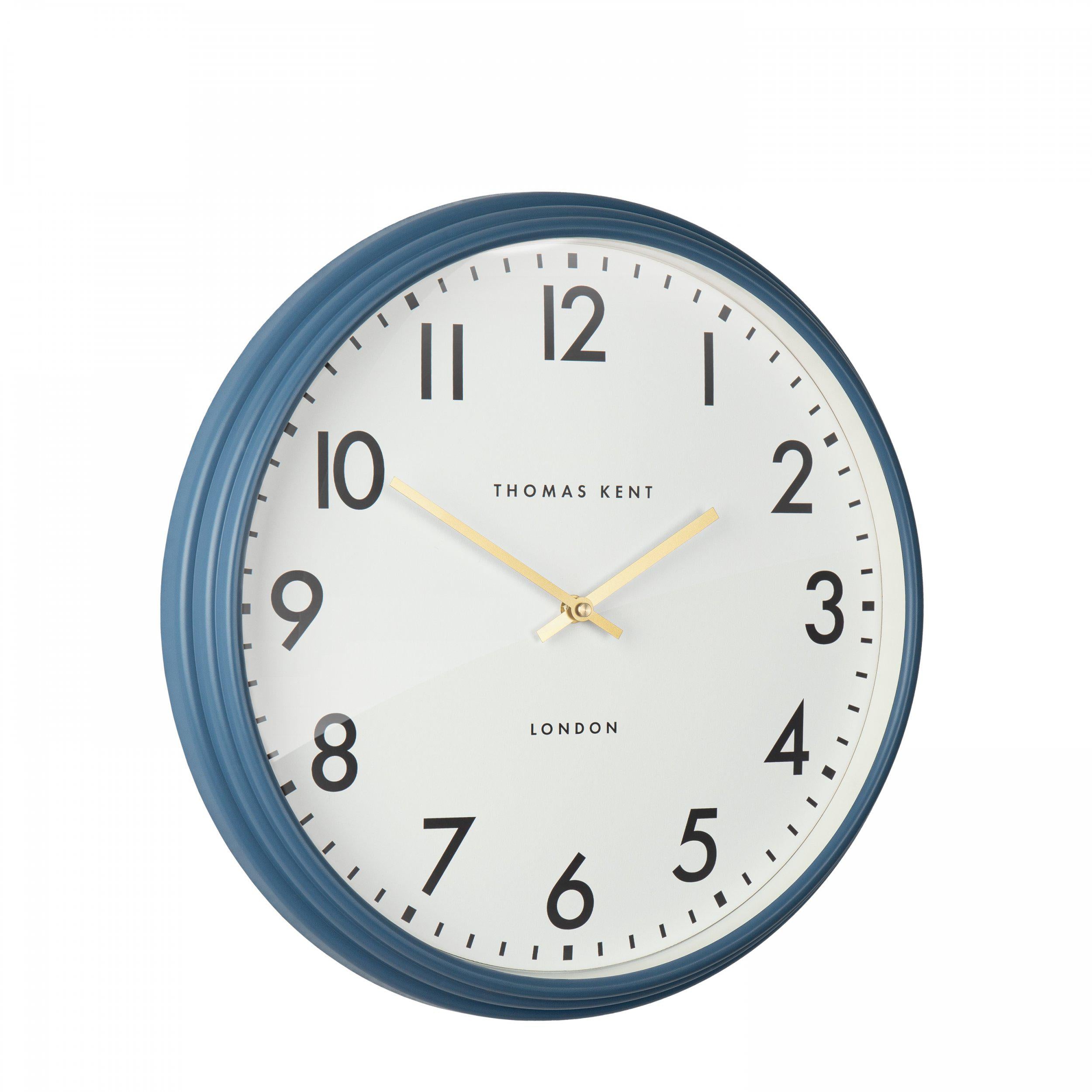 Juniper Wall Clock in Blue - Ink Blue
