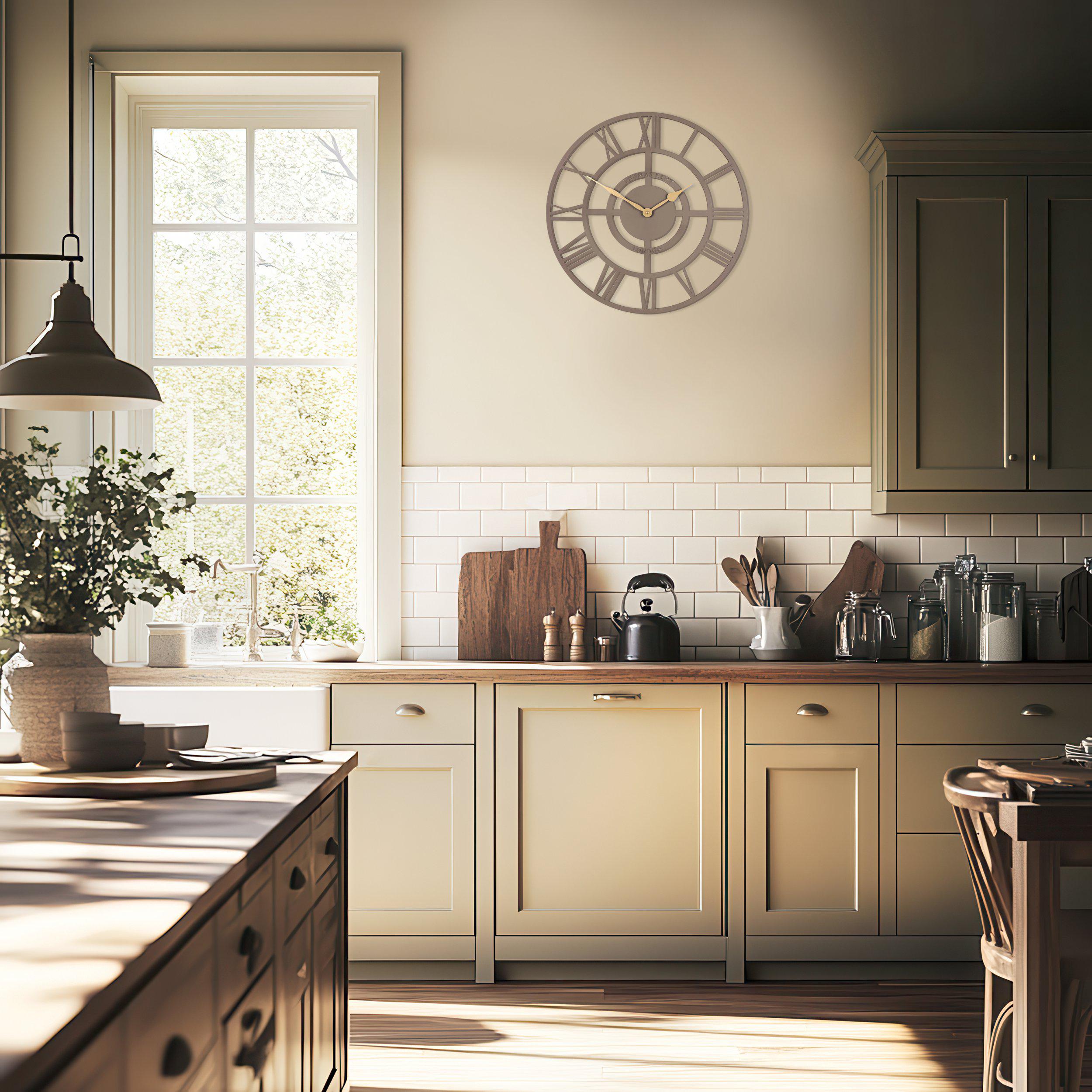Bright Star Wall Clock in Sparrow - Sparrow
