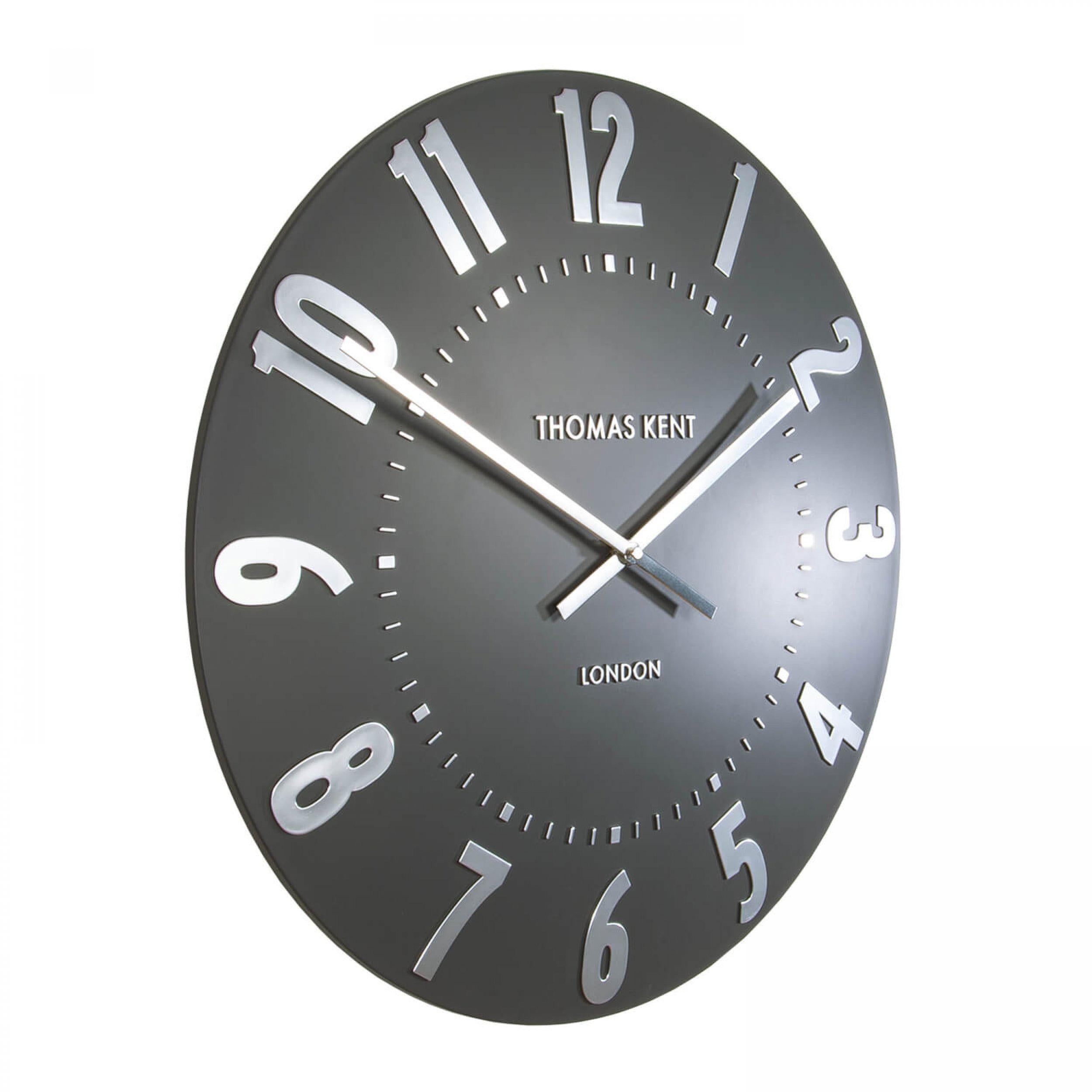 Mulberry Wall Clock in Graphite Silver - Graphite Silver
