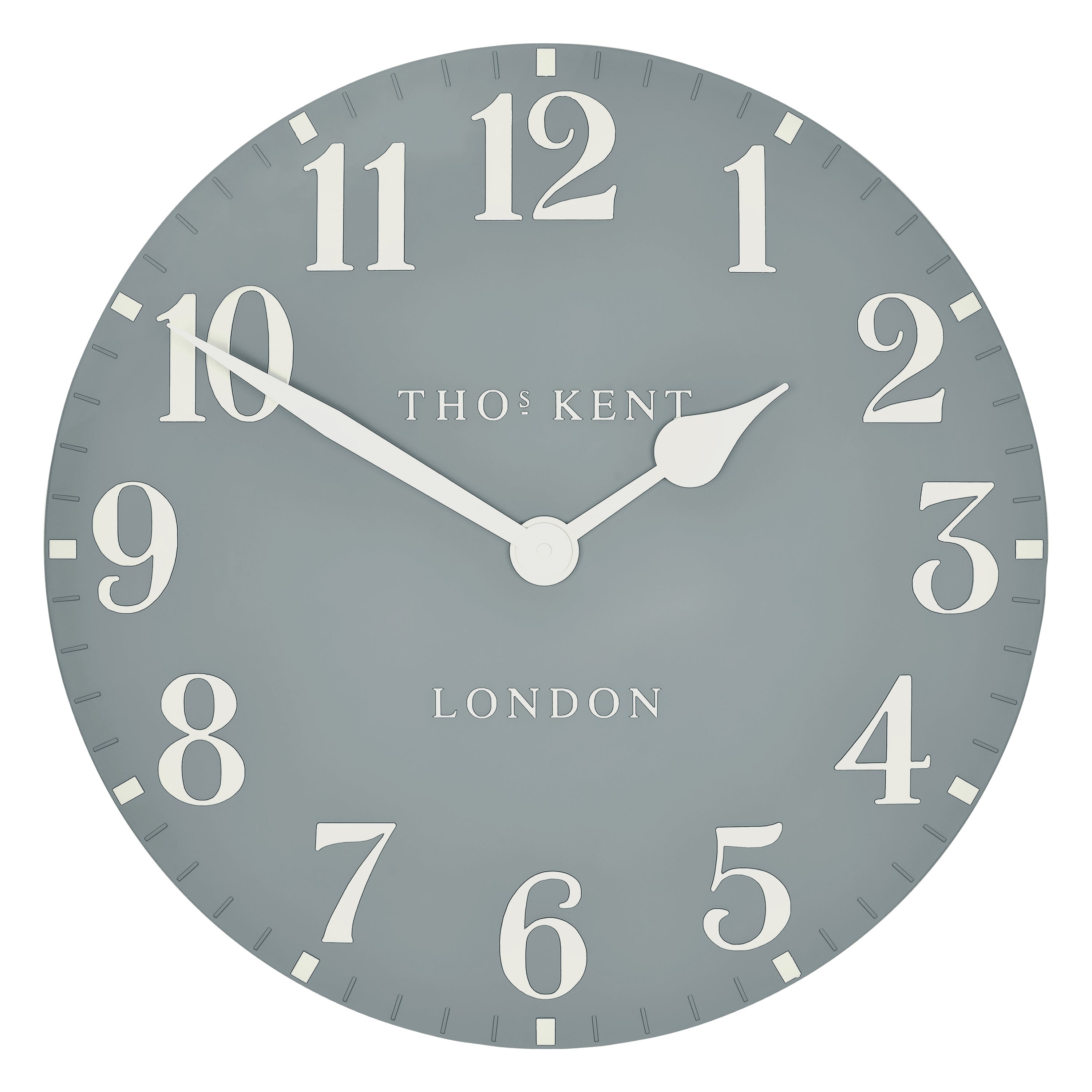 Arabic Wall Clock in Flax Blue - Flax Blue