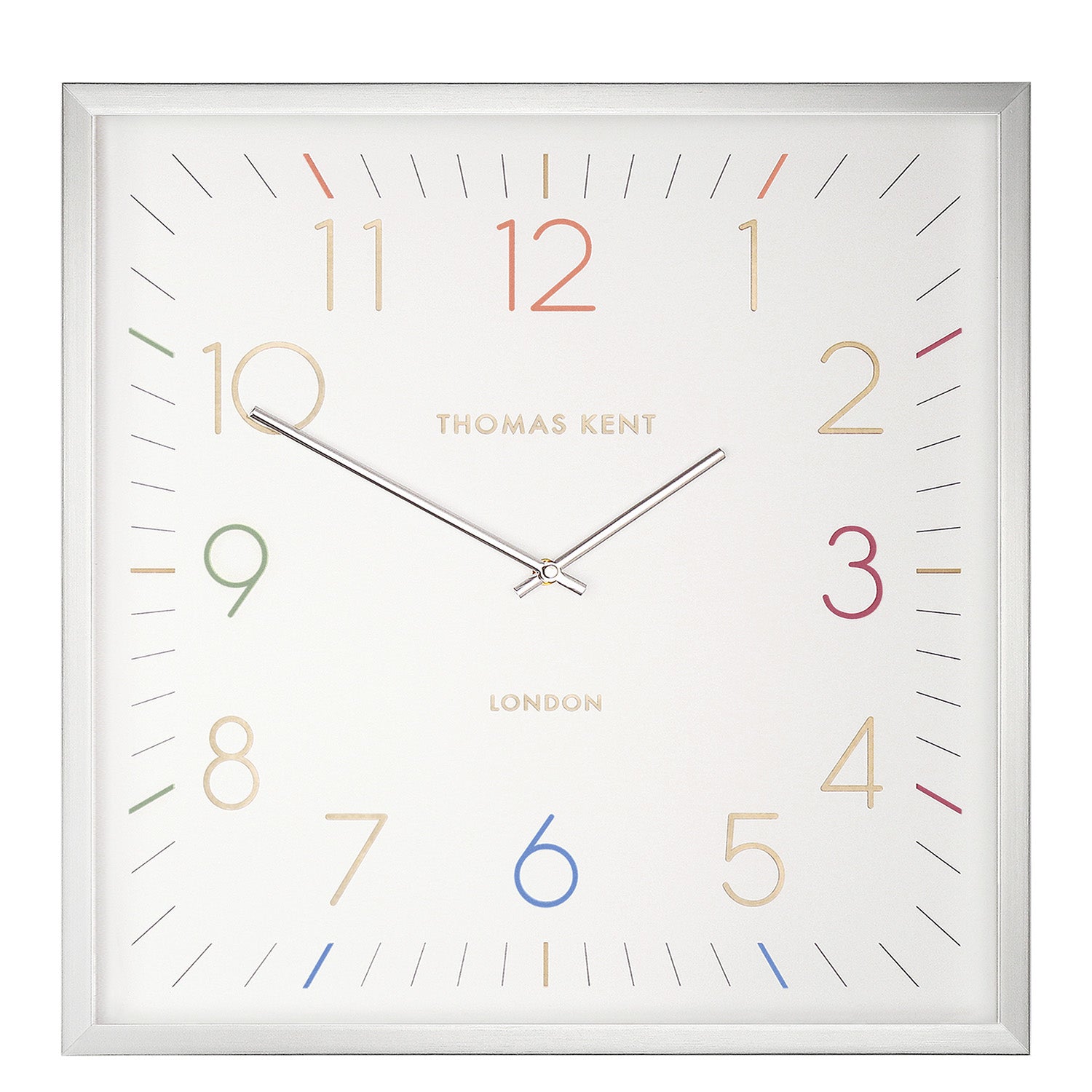 Editor Sterling Wall Clock in Silver - Editor Silver