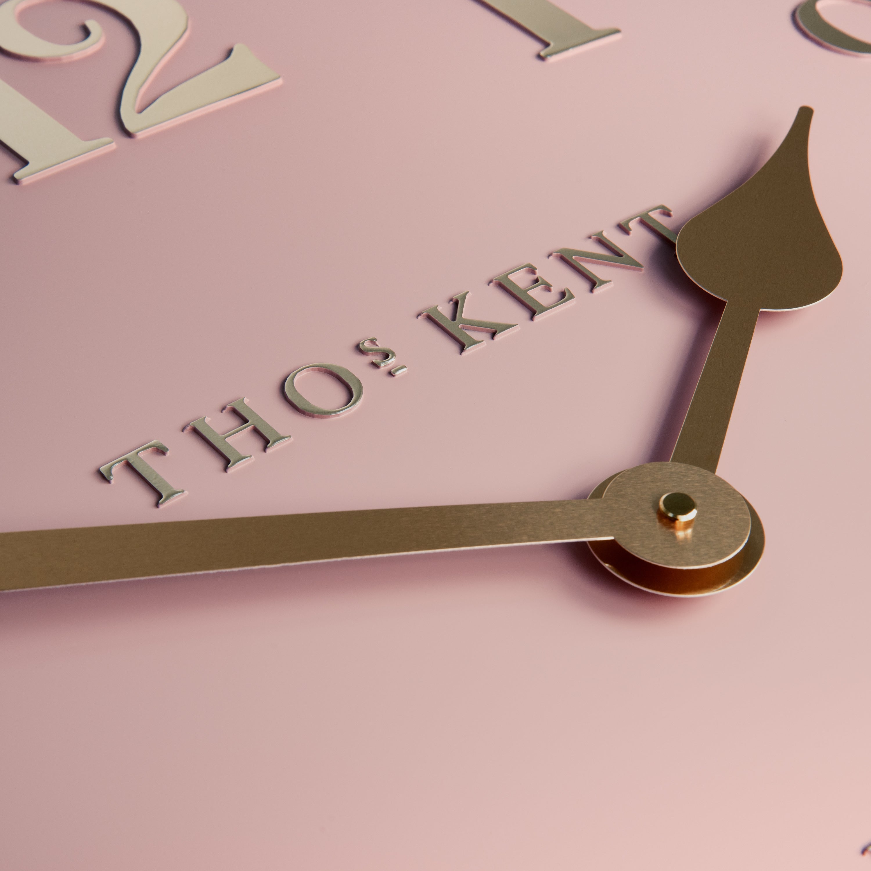 Arabic Wall Clock in Blush Pink - Blush Pink