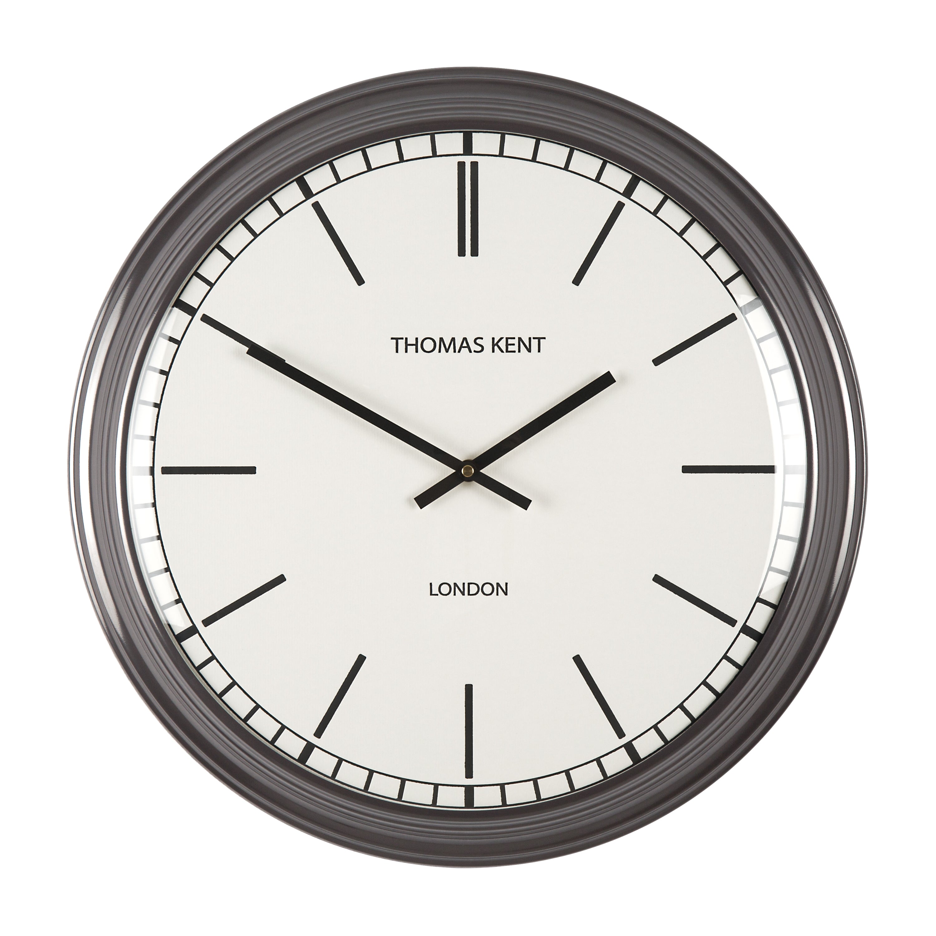 Haymarket Wall Clock in Slate - Slate