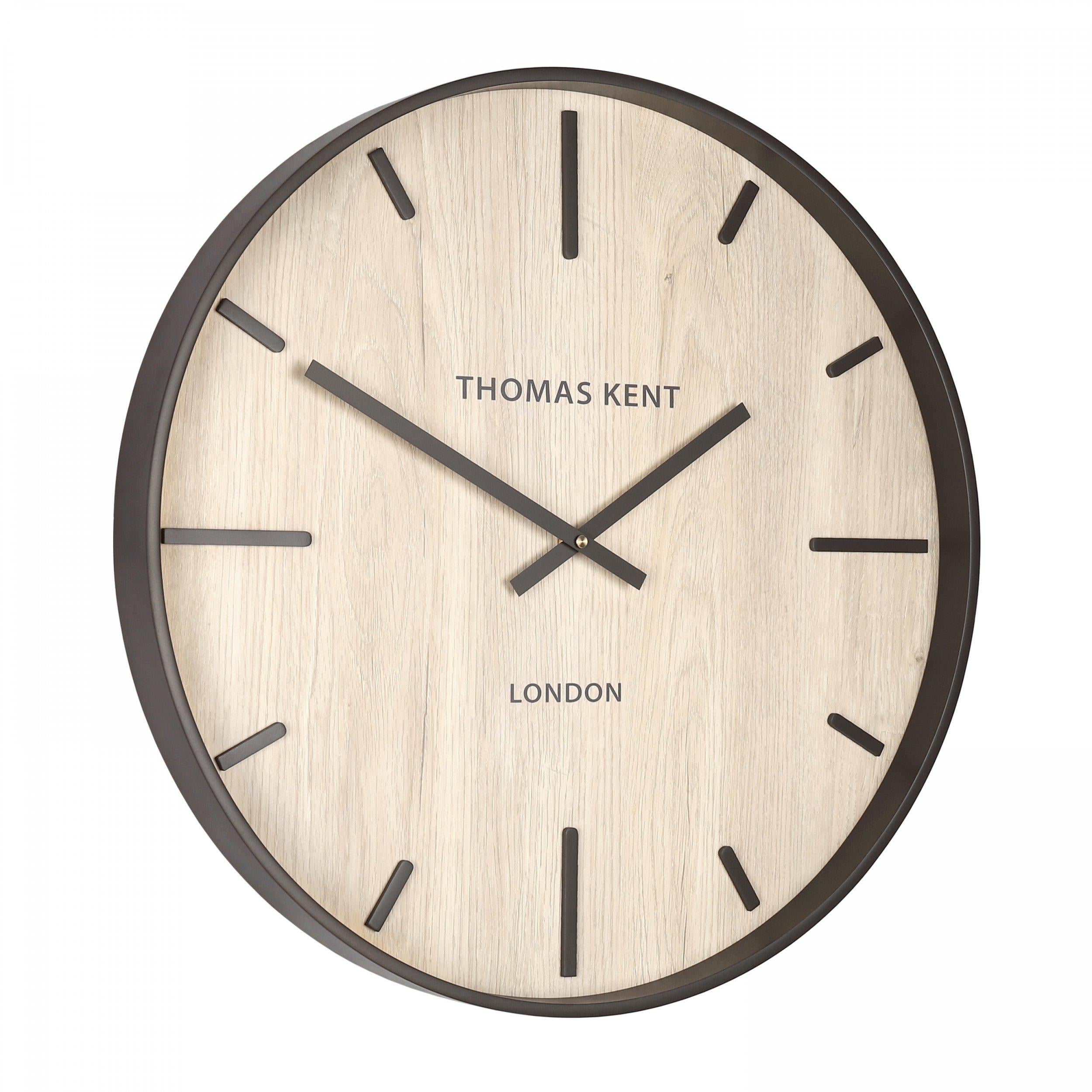 Woodstock Wall Clock in White Oak - White Oak